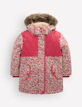 Joni Gesteppter Parka-Blumenmuster