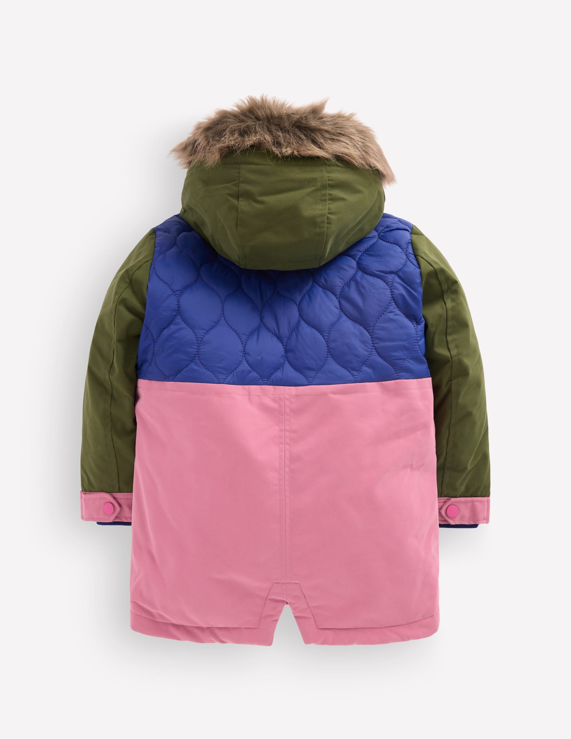 Joni Gesteppter Parka-Bunt, Blockfarben - Image 8