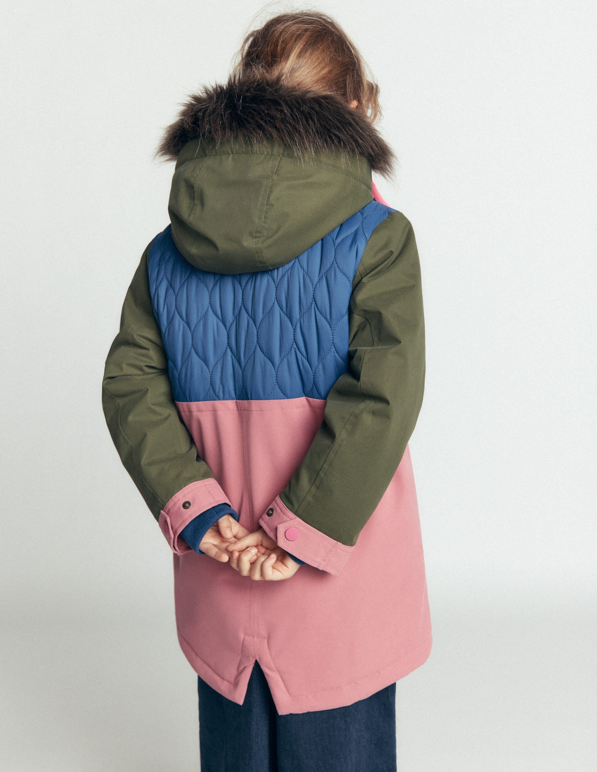 Joni Gesteppter Parka-Bunt, Blockfarben - Image 4