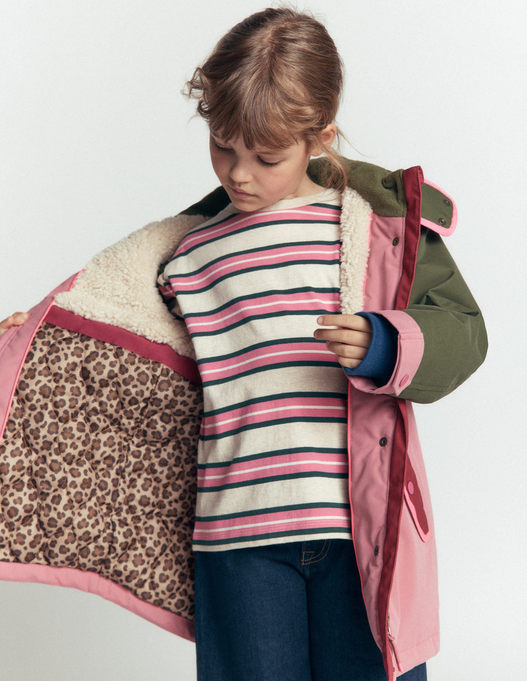 Joni Gesteppter Parka-Bunt, Blockfarben - Image 6