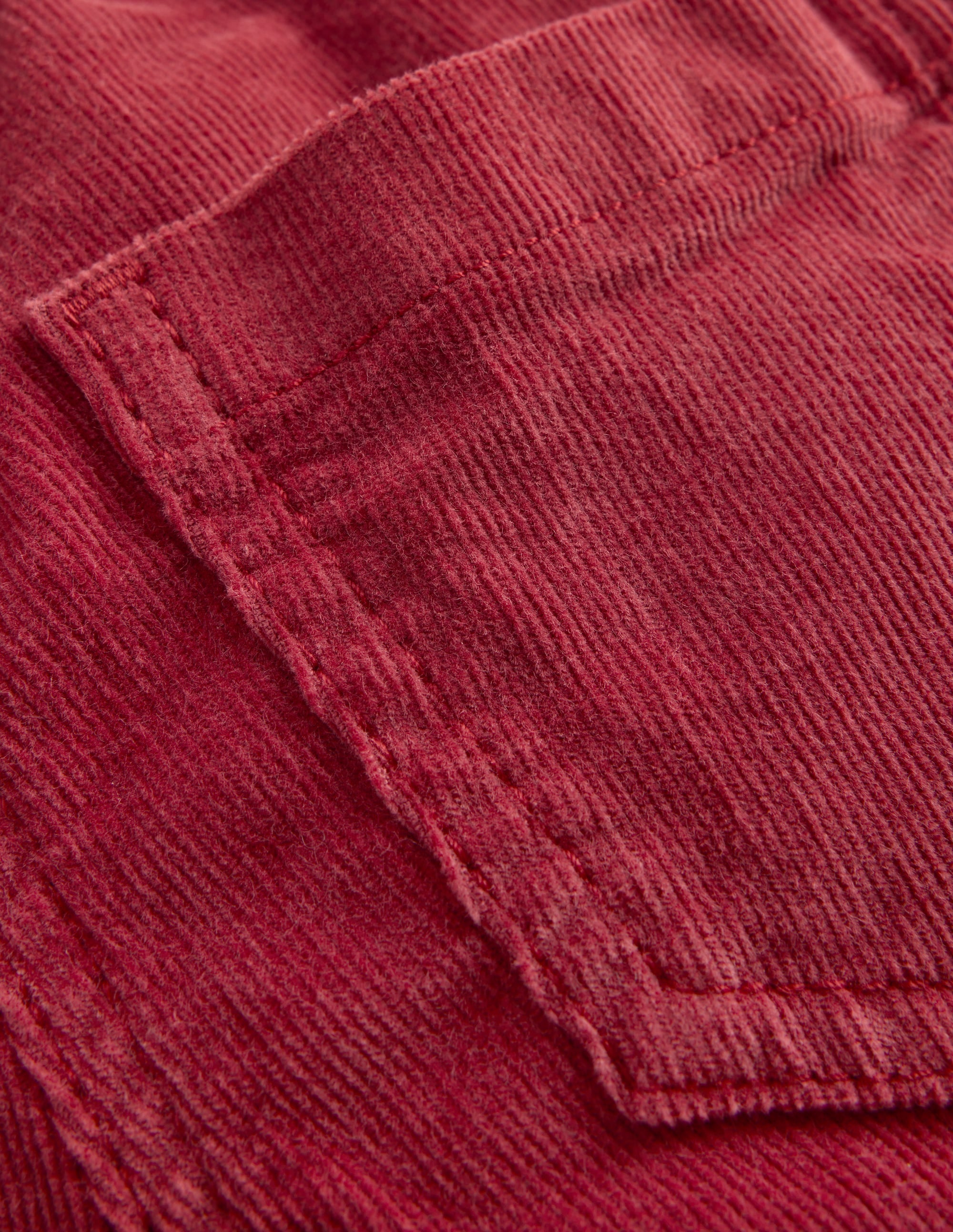 Leggings aus Cord-Granatapfelrot - Image 3