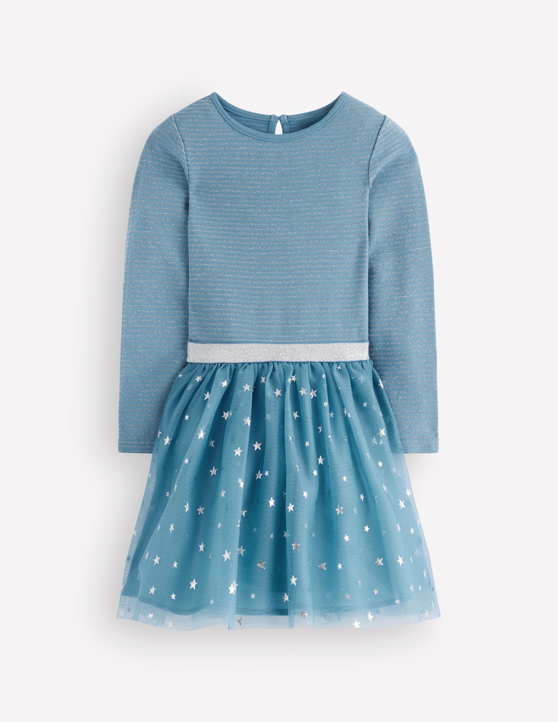 Kleid aus Tüll-Mix zum Herumwirbeln-Elektrisierendes Blau Konfetti-1