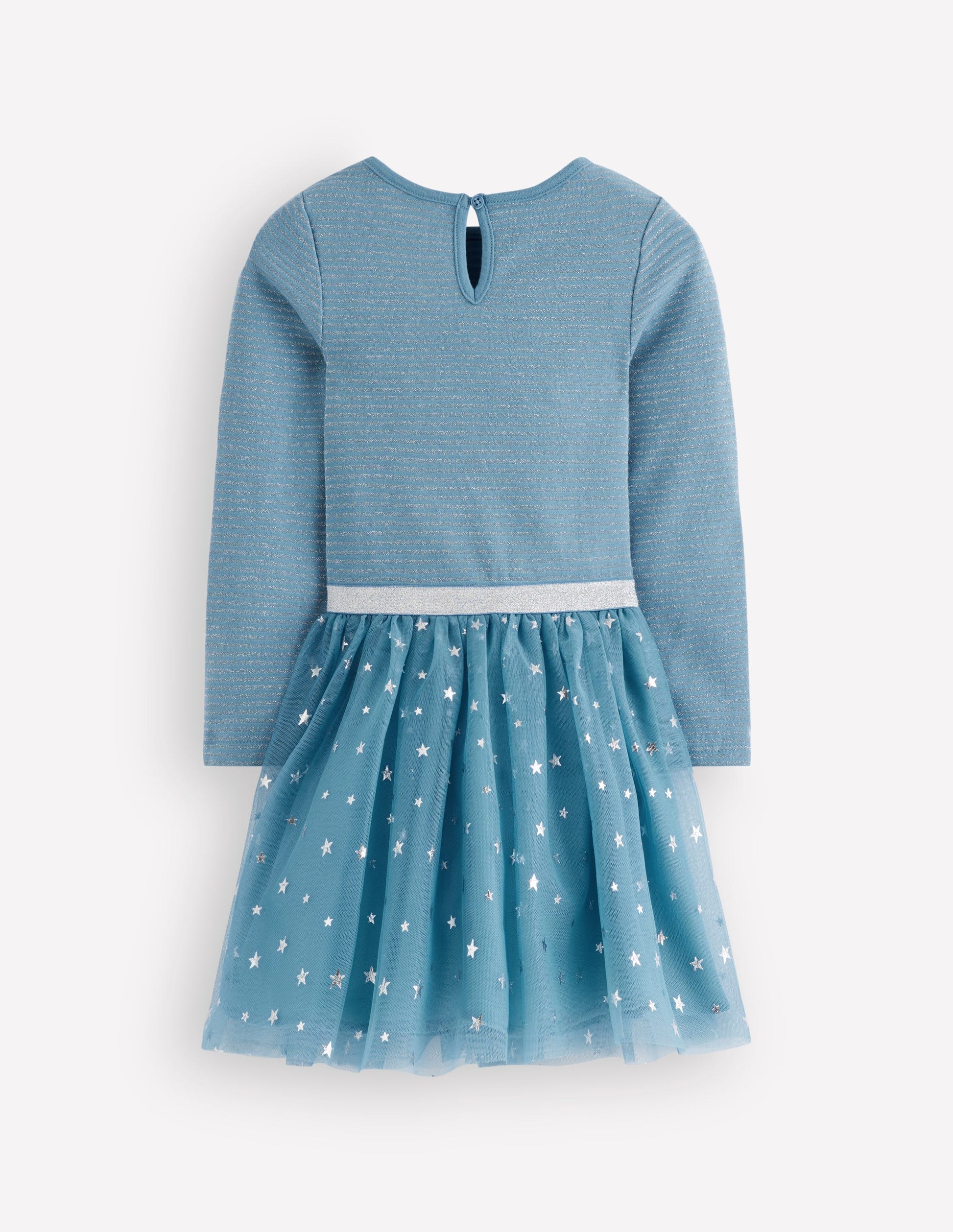 Kleid aus Tüll-Mix zum Herumwirbeln-Elektrisierendes Blau Konfetti-2