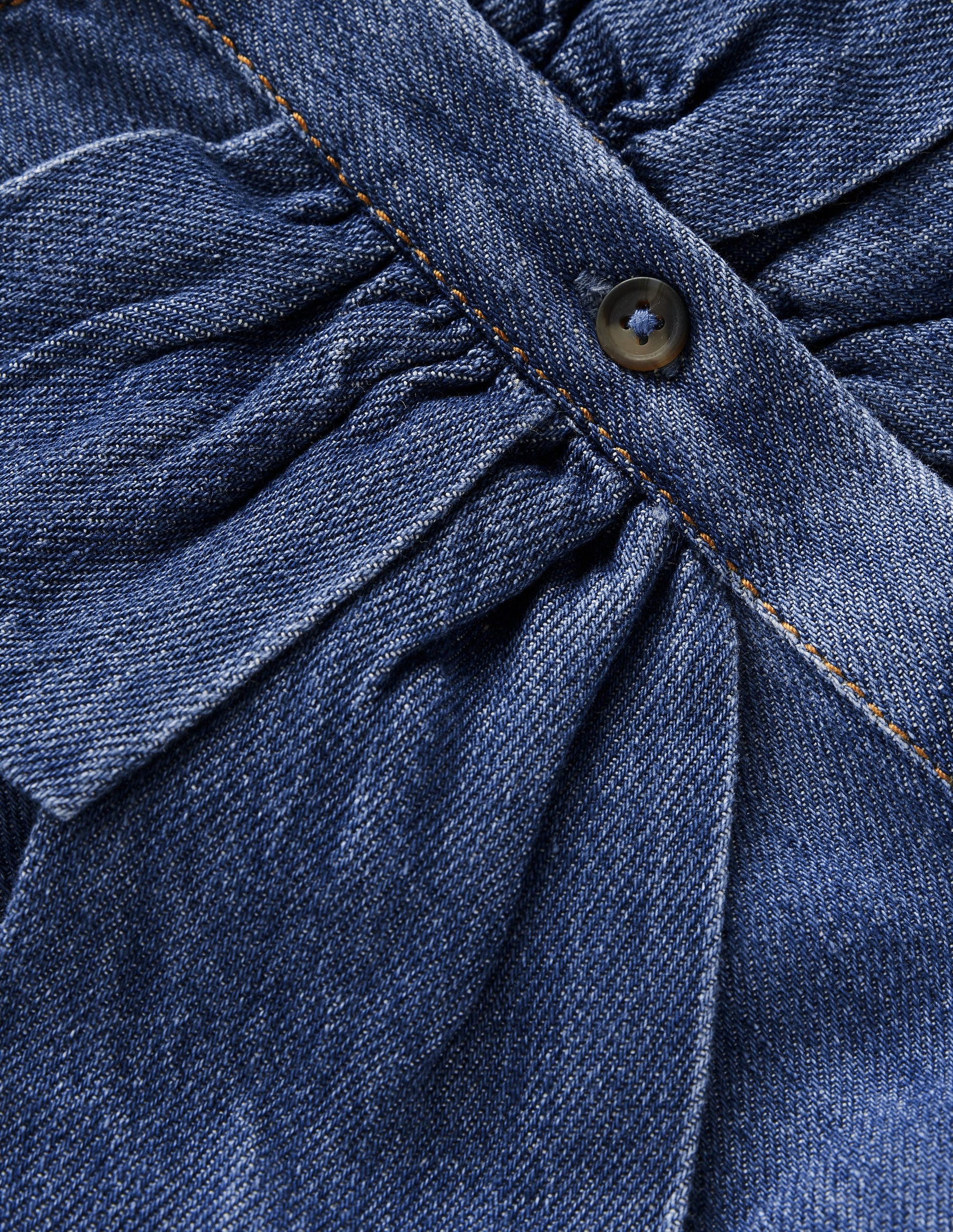 Noah Kleid mit Knopfleiste und Schleife-Medium Vintage-3