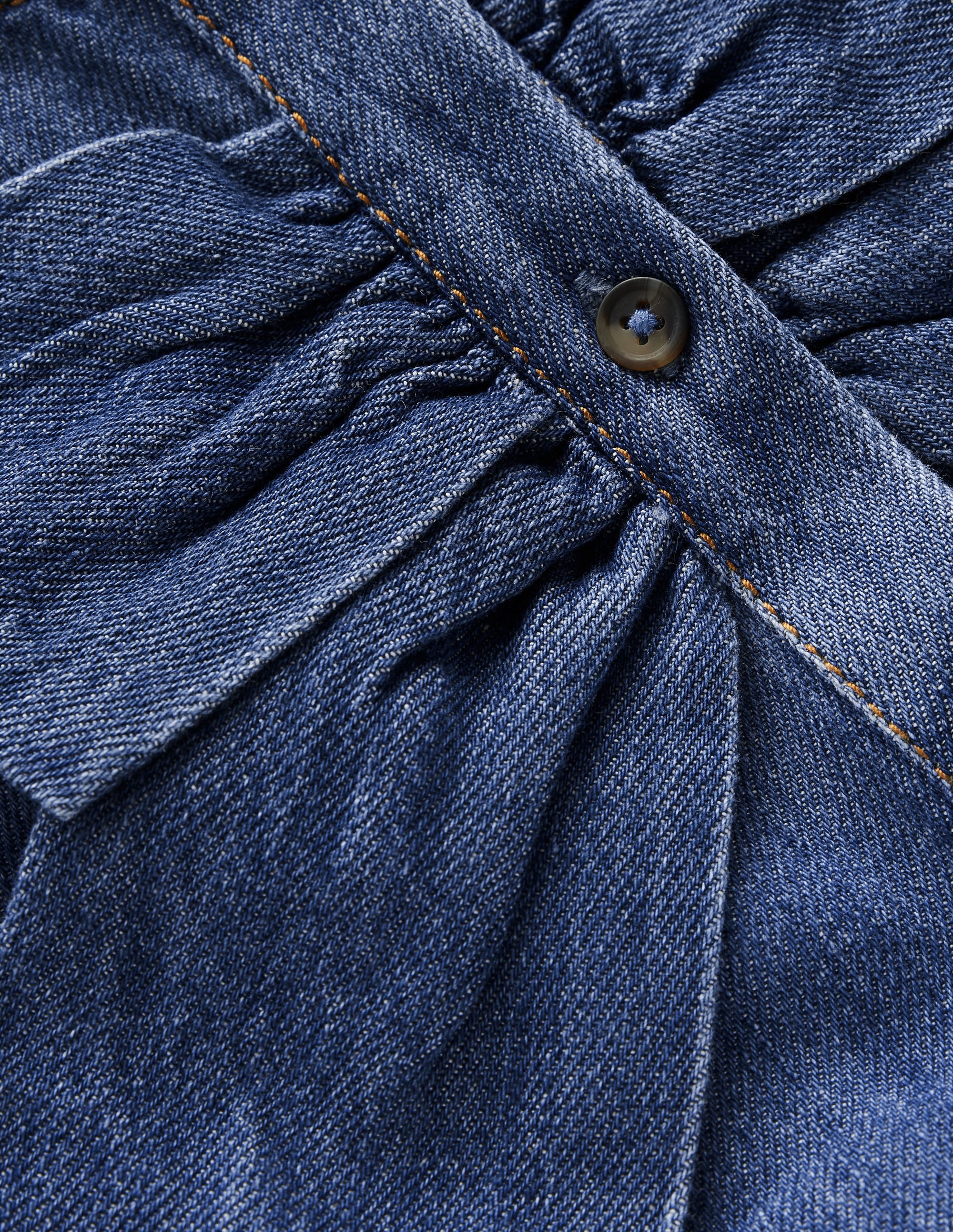 Noah Kleid mit Knopfleiste und Schleife-Medium Vintage - Image 3