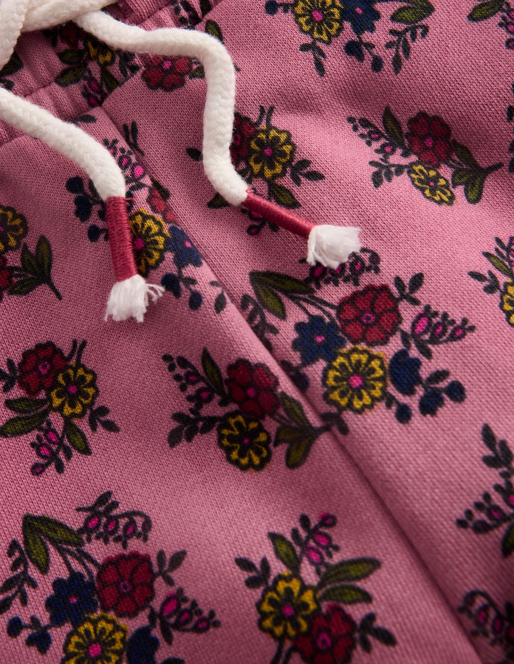 Bedruckte Jogginghose mit weitem Bein-Vintage-Rosa Sprießender Garten - Image 3
