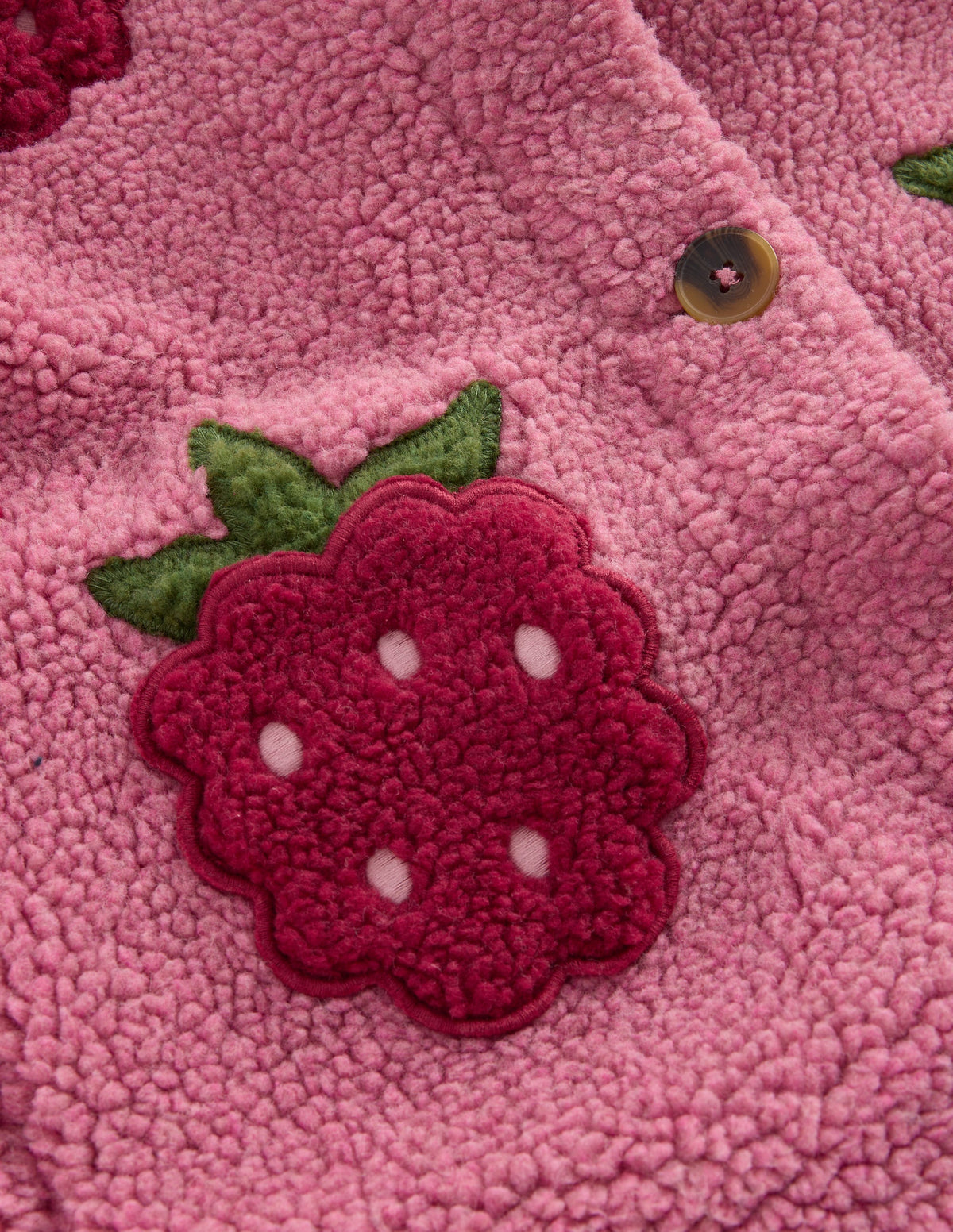Auffällige Teddyfelljacke-Rosa Himbeeren - Image 4