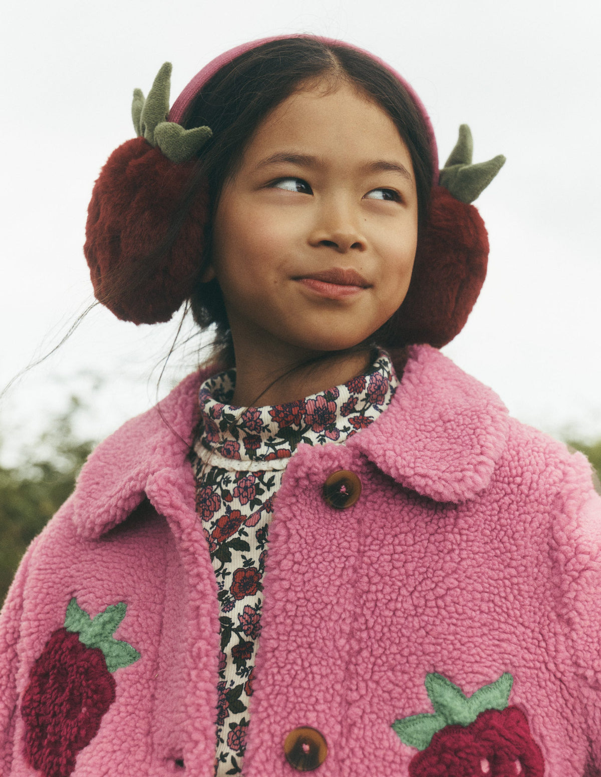 Auffällige Teddyfelljacke-Rosa Himbeeren - Image 5