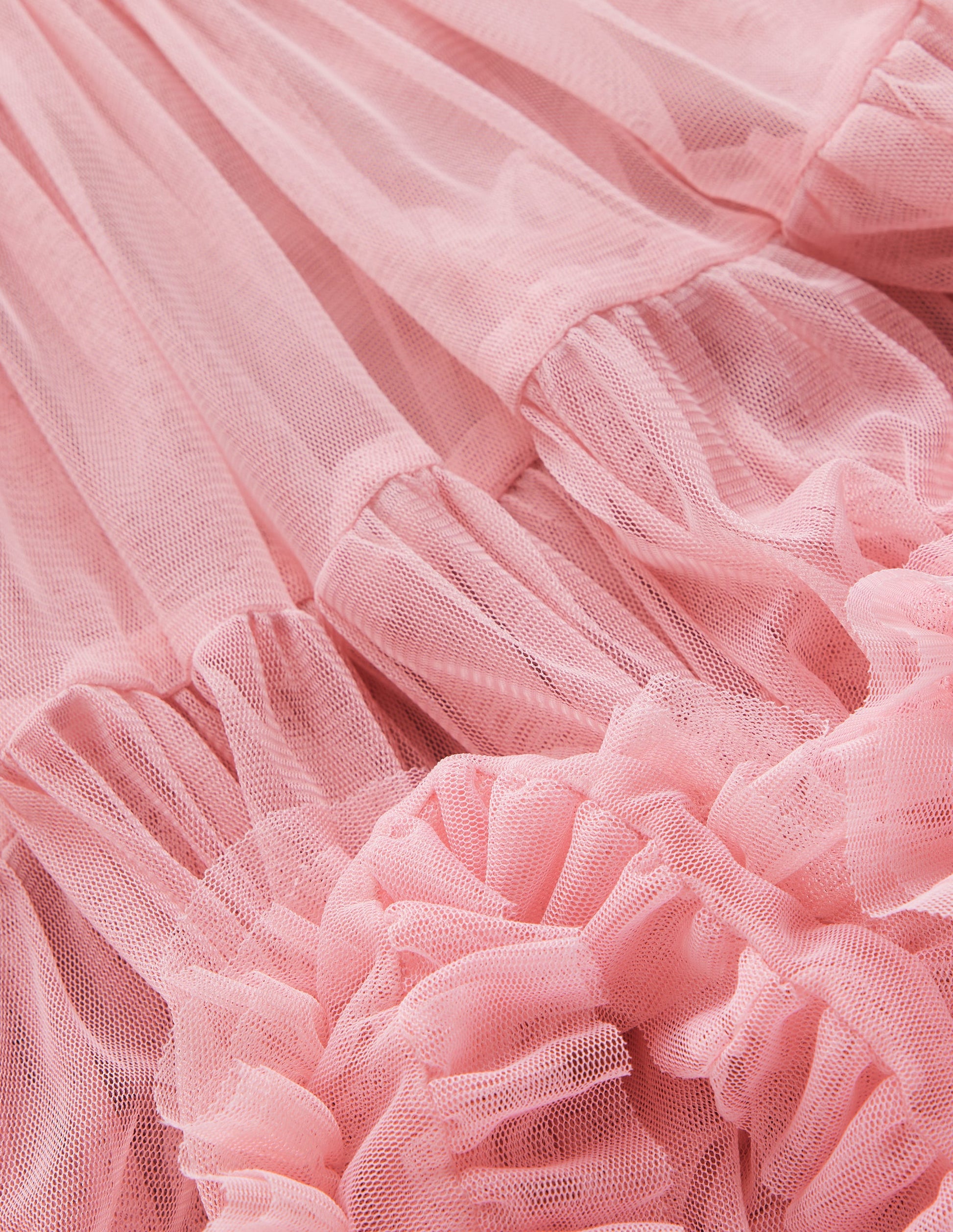 Tüllkleid mit Velours für besondere Anlässe-Vintage-Rosa-3