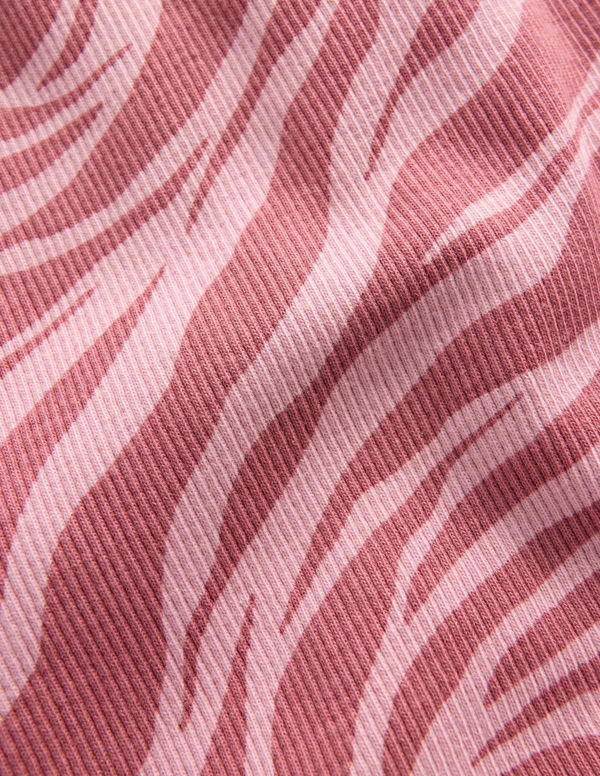 Gerippte, ausgestellte Leggings-Vintage-Rosa Zebra - Image 3