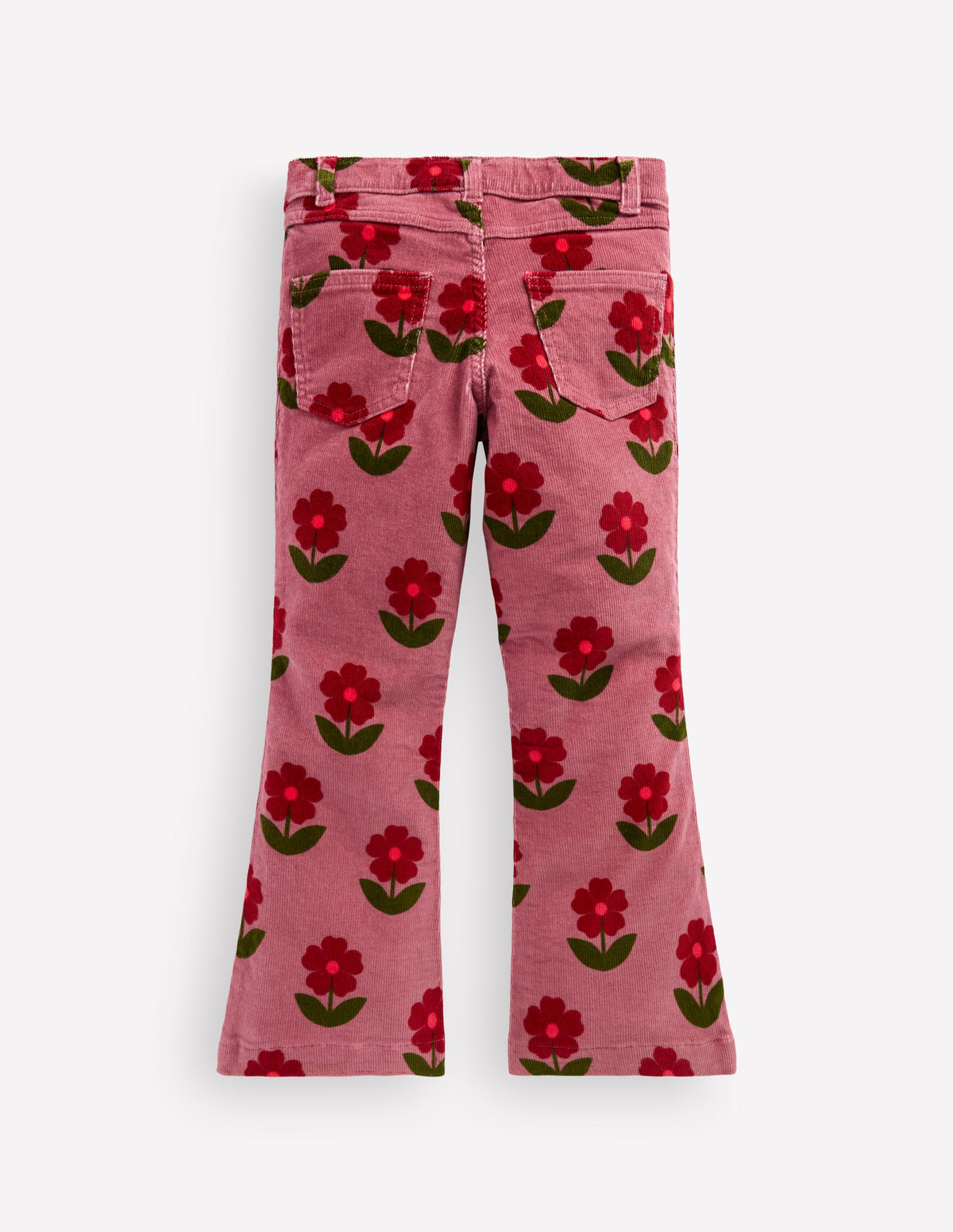 Jeans mit leichtem Schlag-Rosa Heidekraut Blumen - Image 2