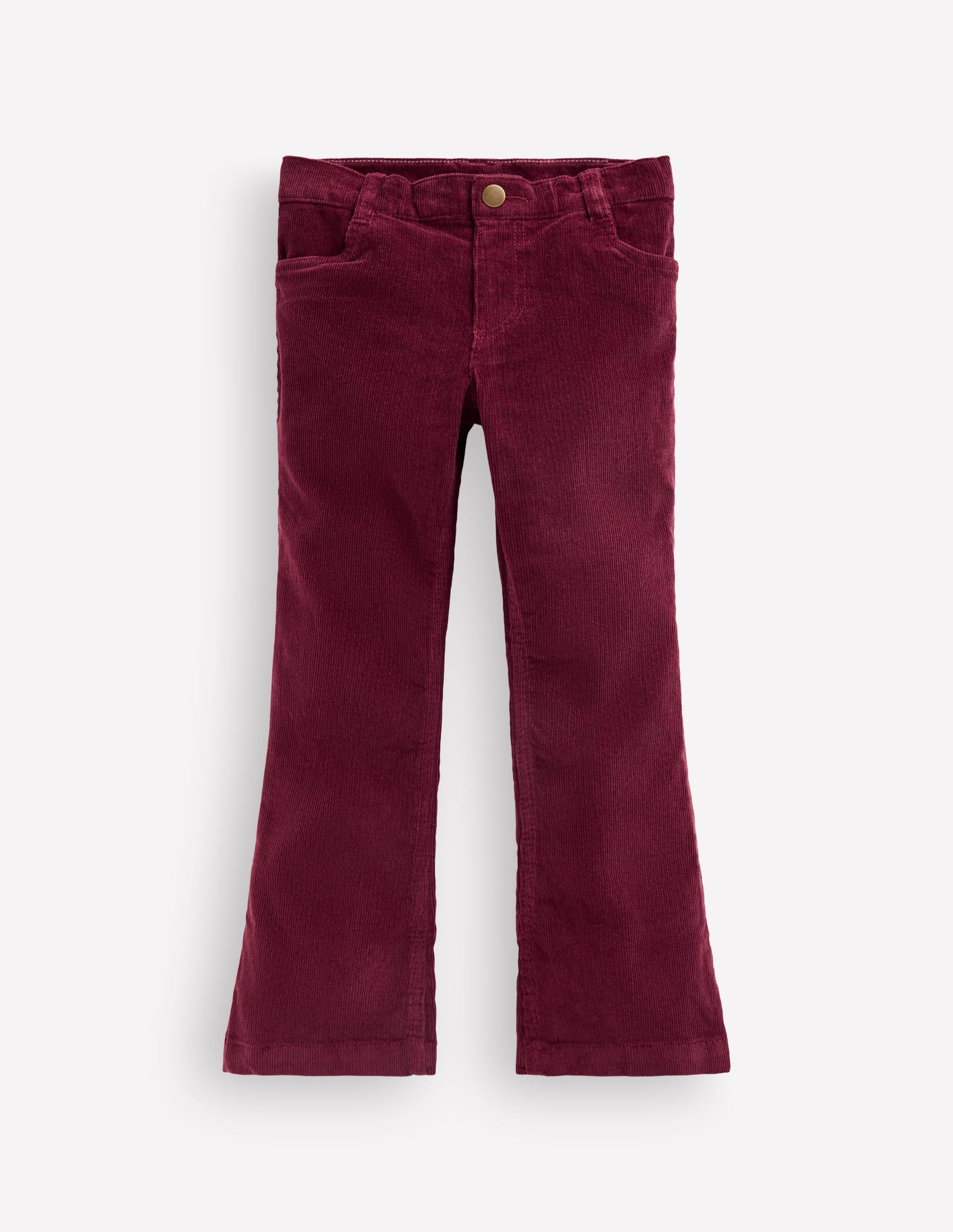 Jeans mit leichtem Schlag-Dunkelviolett, Cord-4