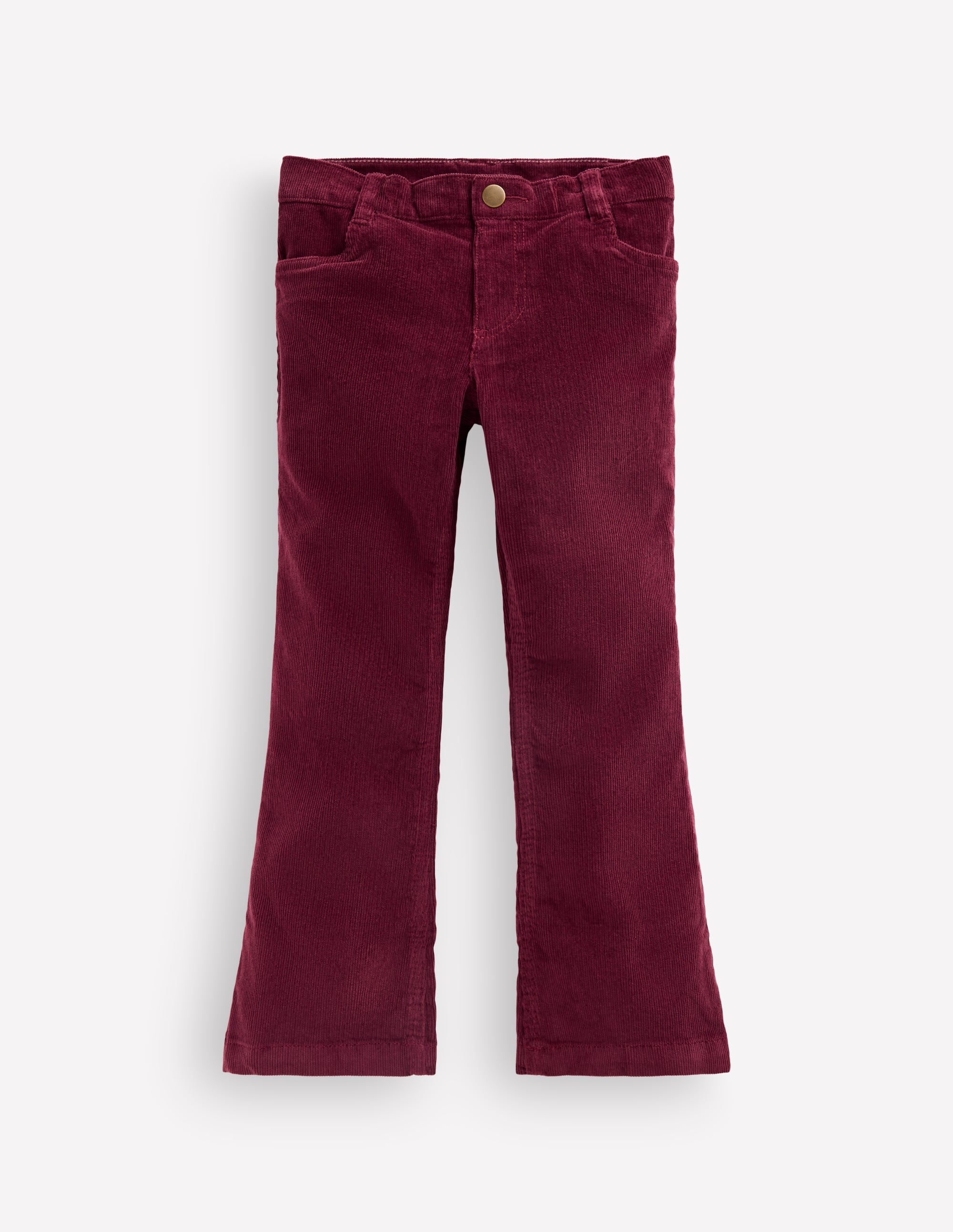 Jeans mit leichtem Schlag-Dunkelviolett, Cord - Image 4