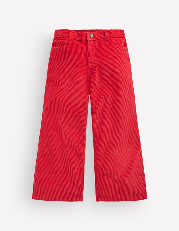 Jeans mit weitem Bein-Edelsteinrot