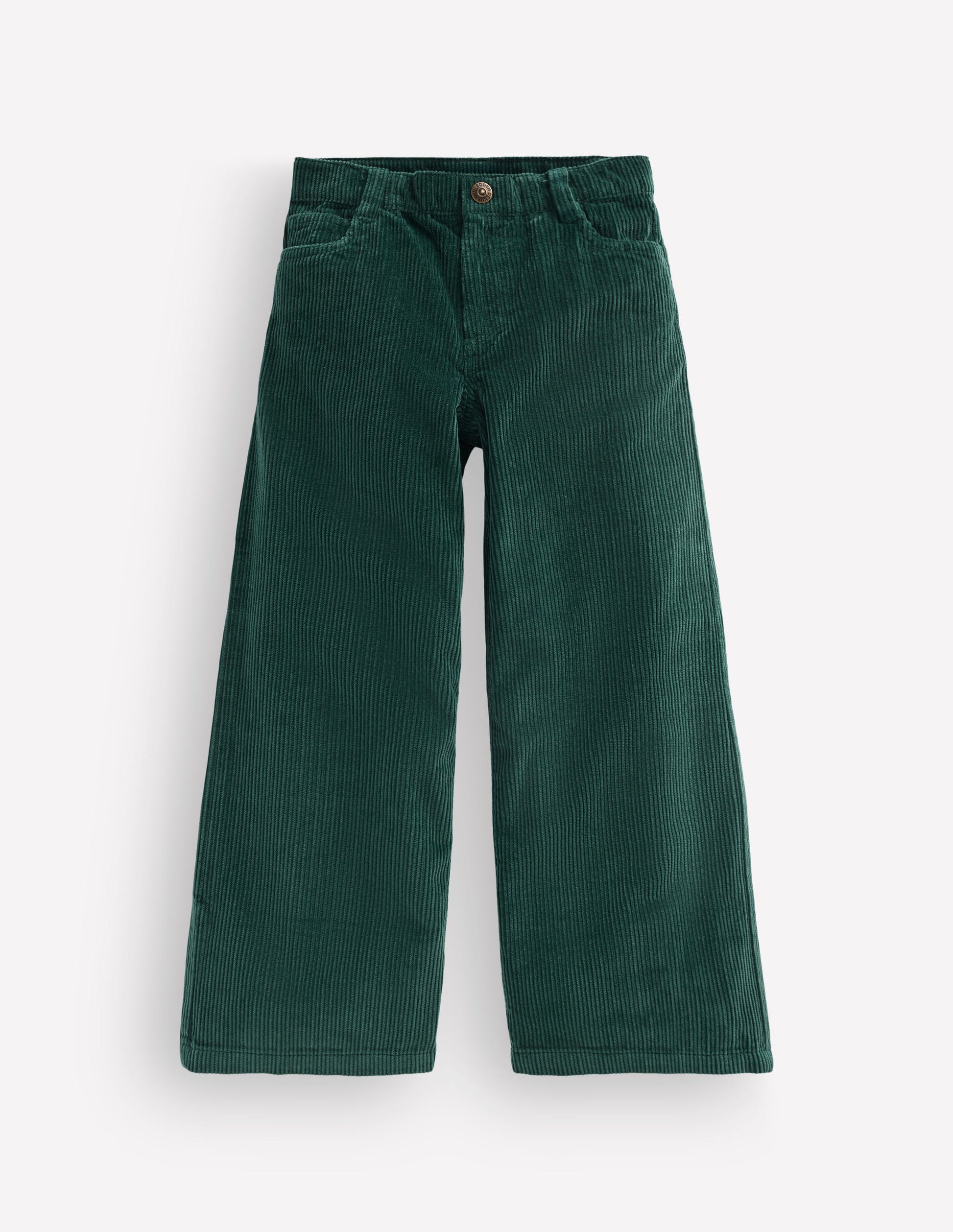Jeans mit weitem Bein-Malachitgrün Cord-3