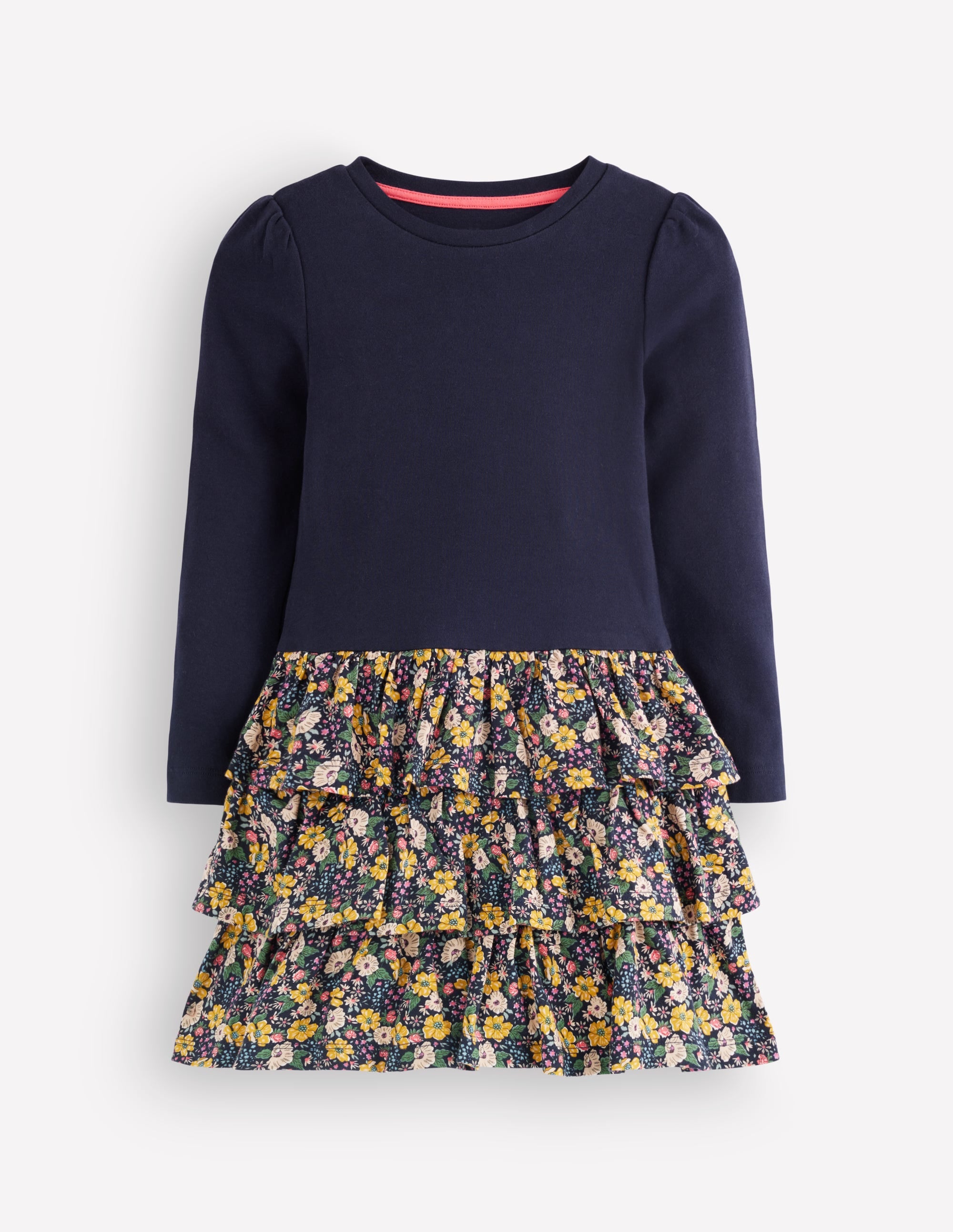 Cora RaRa Jerseykleid-Blau Geblümt - Image 1