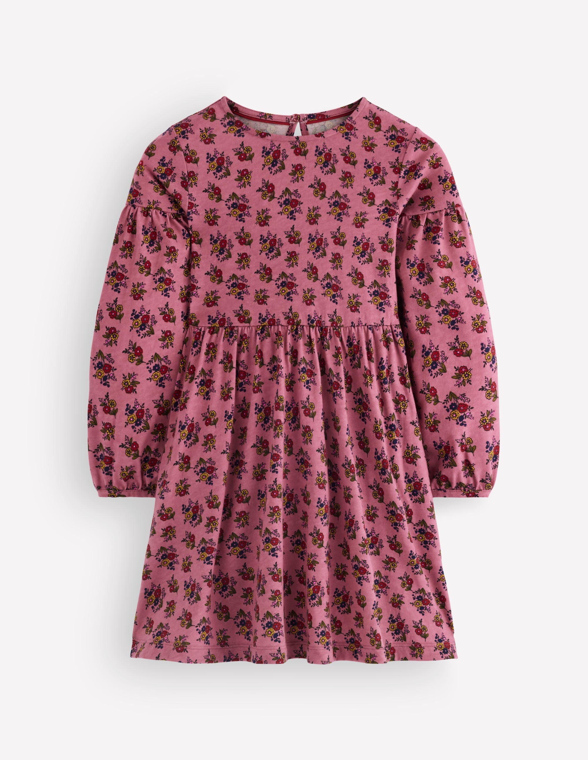 Madeline Kleid mit Blousonärmeln-Pink Geblümt - Image 1