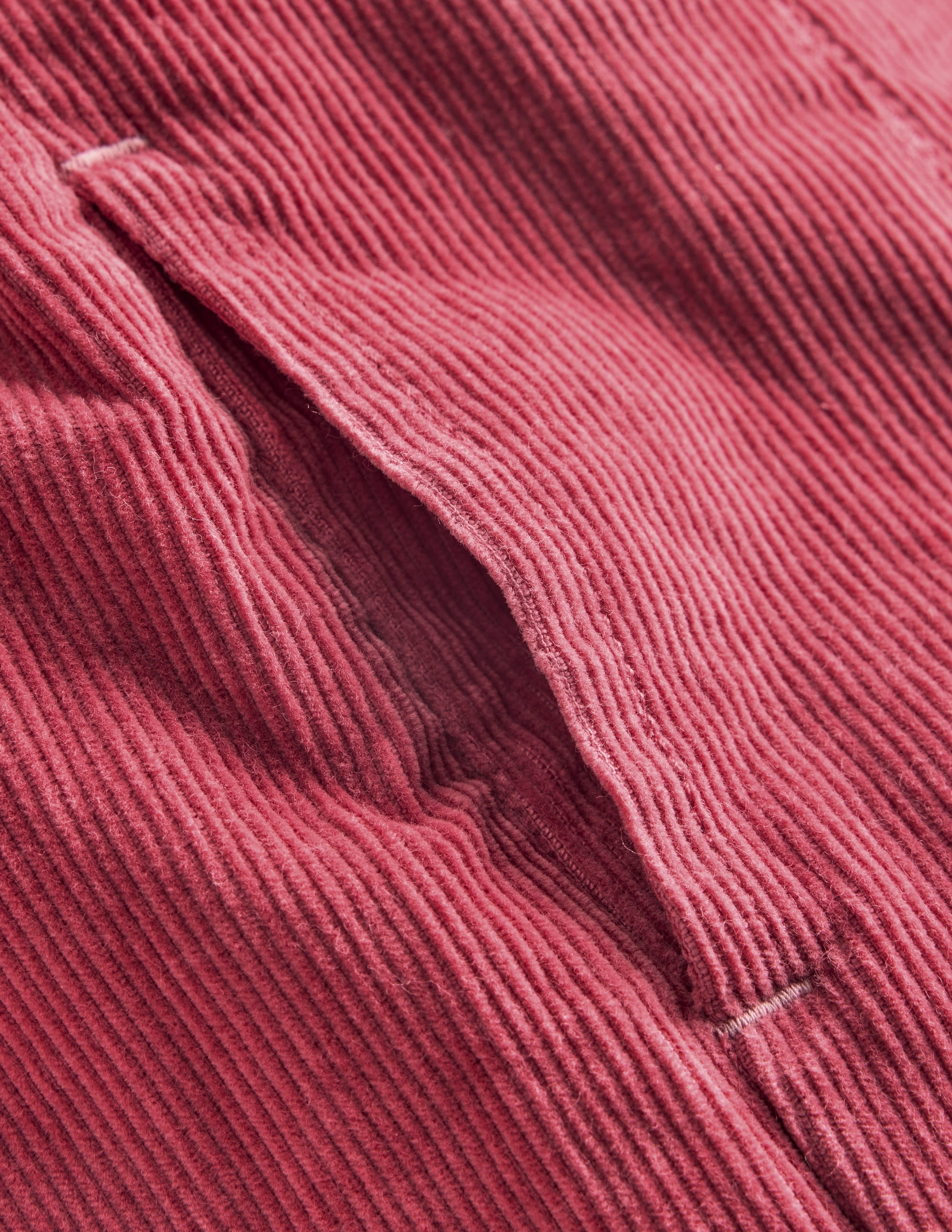 Plissierter Skort-Winter Puderrosa Cord - Image 7