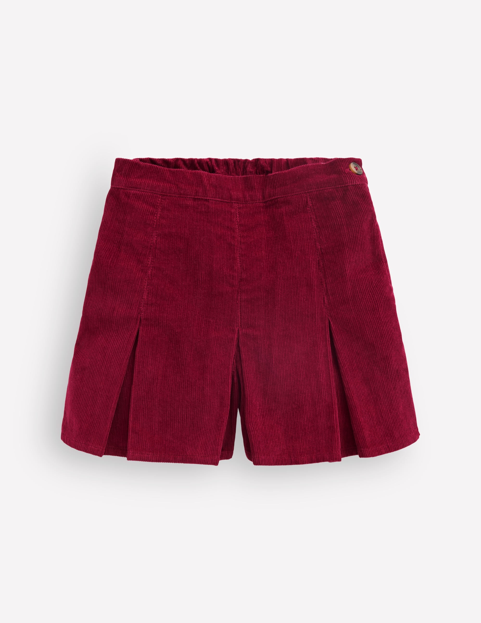 Plissierter Skort-Rubinrot Cord - Image 4