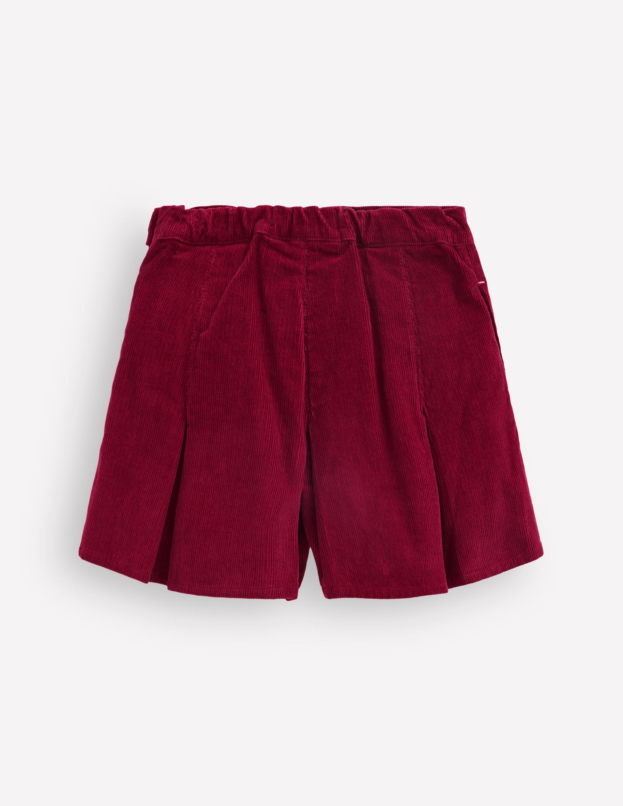 Plissierter Skort-Rubinrot Cord - Image 5