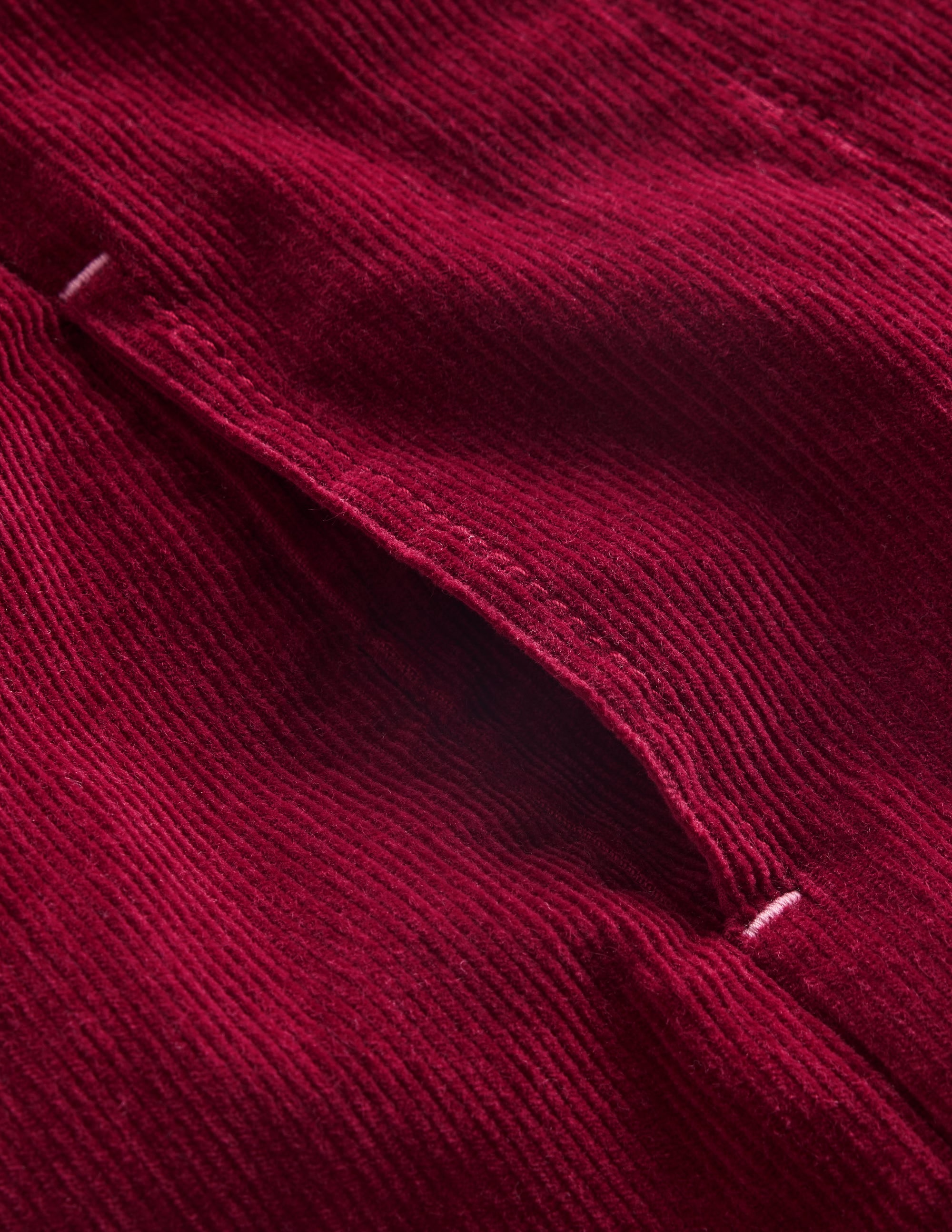 Plissierter Skort-Rubinrot Cord - Image 6