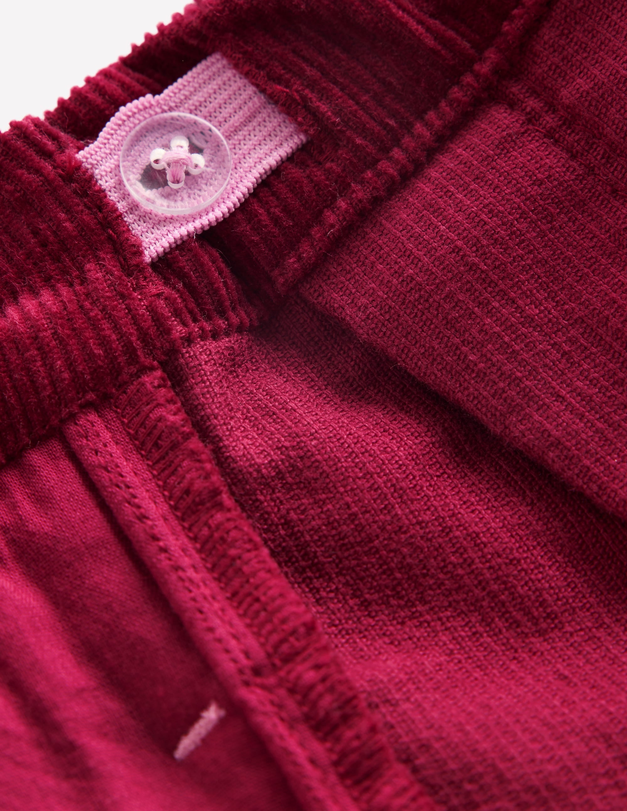 Plissierter Skort-Rubinrot Cord - Image 7
