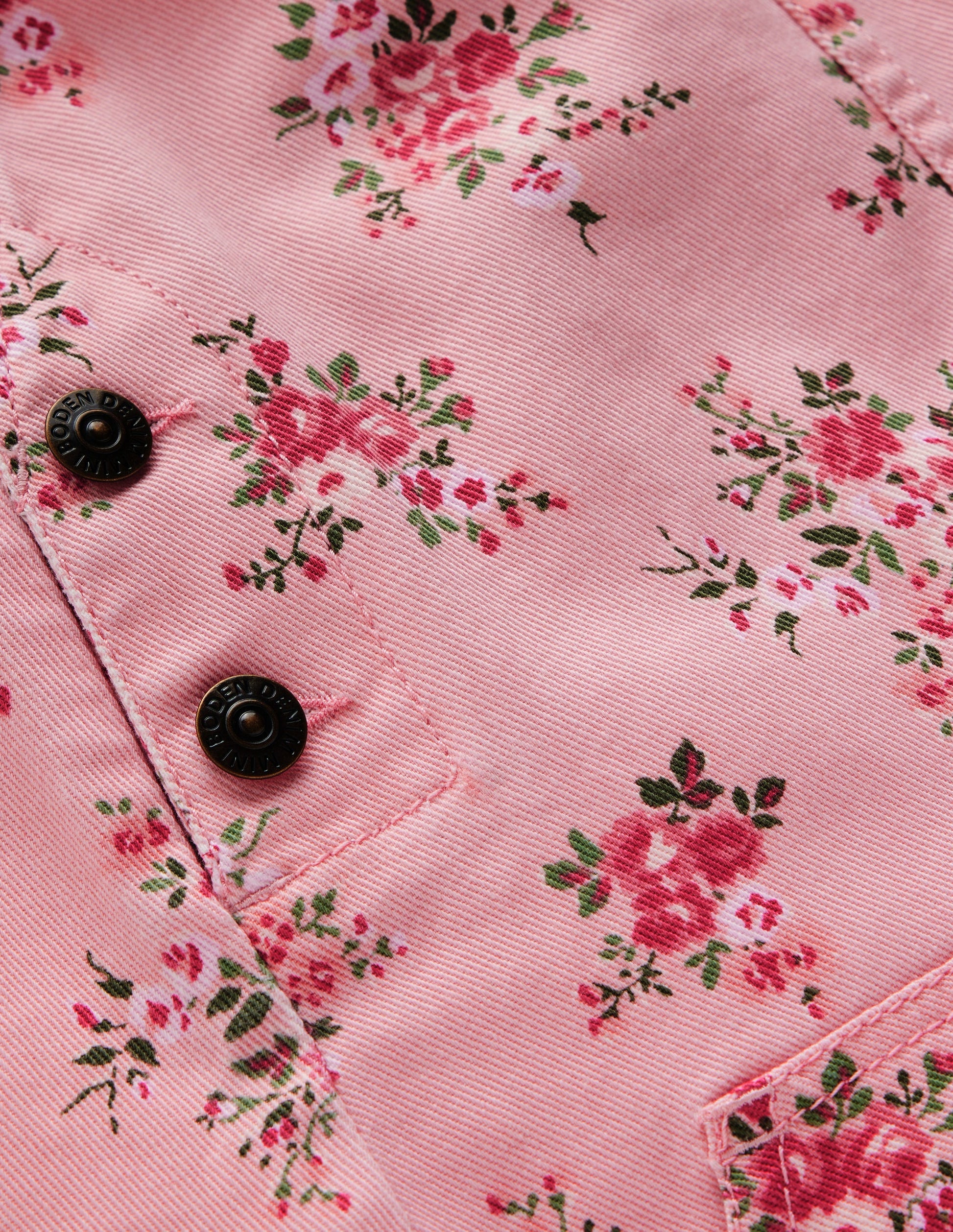 Robe salopette trapèze Adeline-Rose doux sergé quartz rose-3