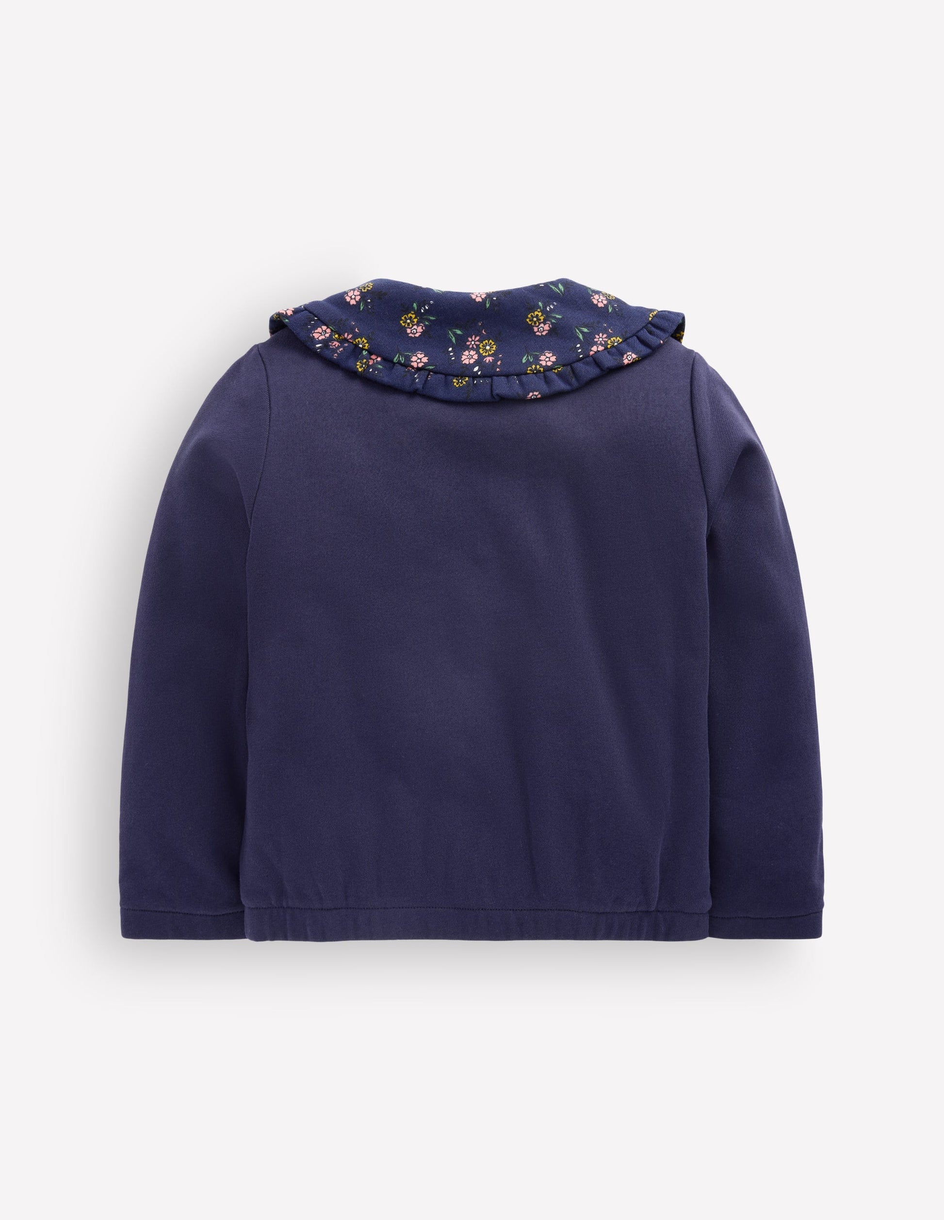 Jacke mit Fleecefutter und Reißverschluss-Marineblau-2