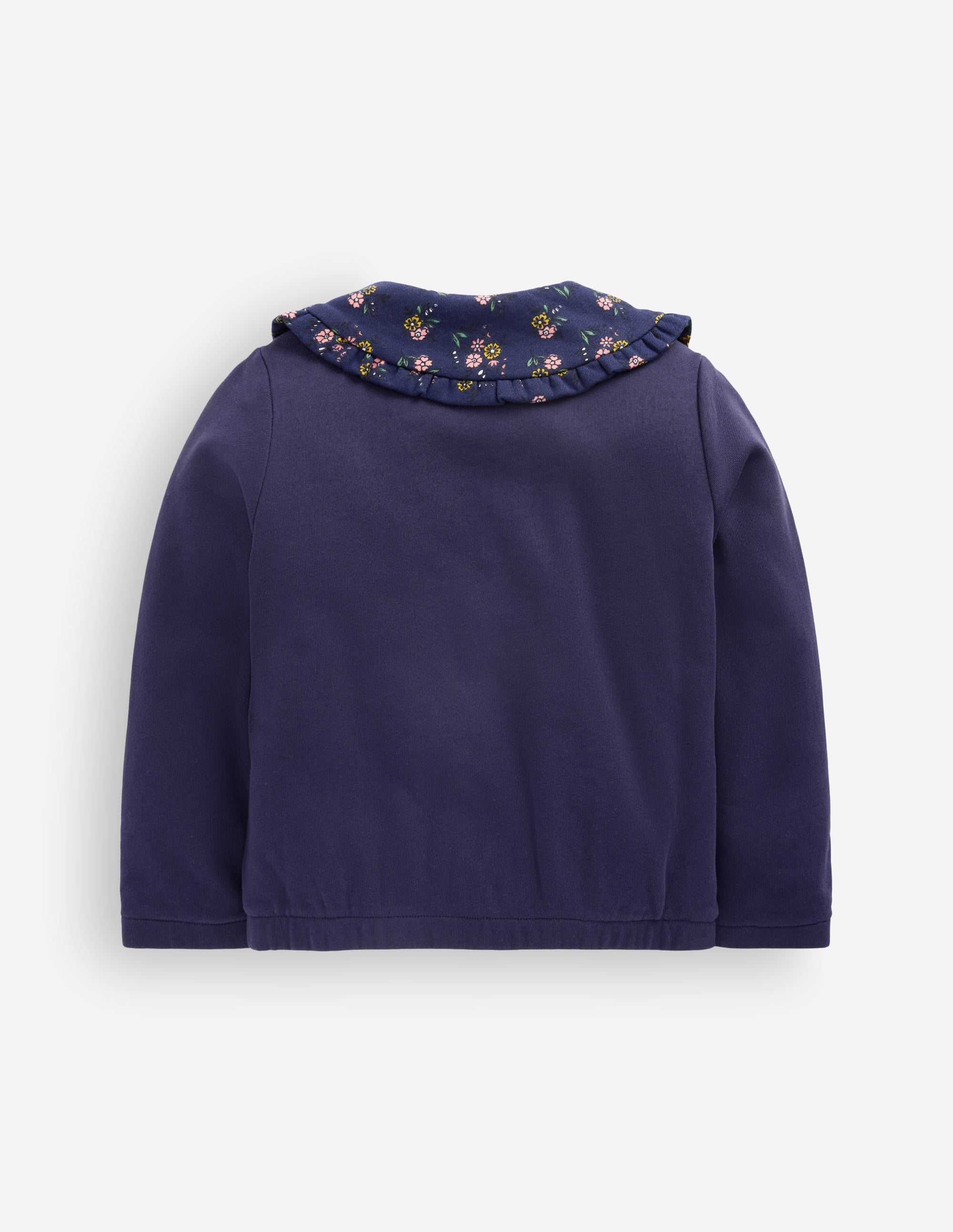 Jacke mit Fleecefutter und Reißverschluss-Marineblau - Image 2