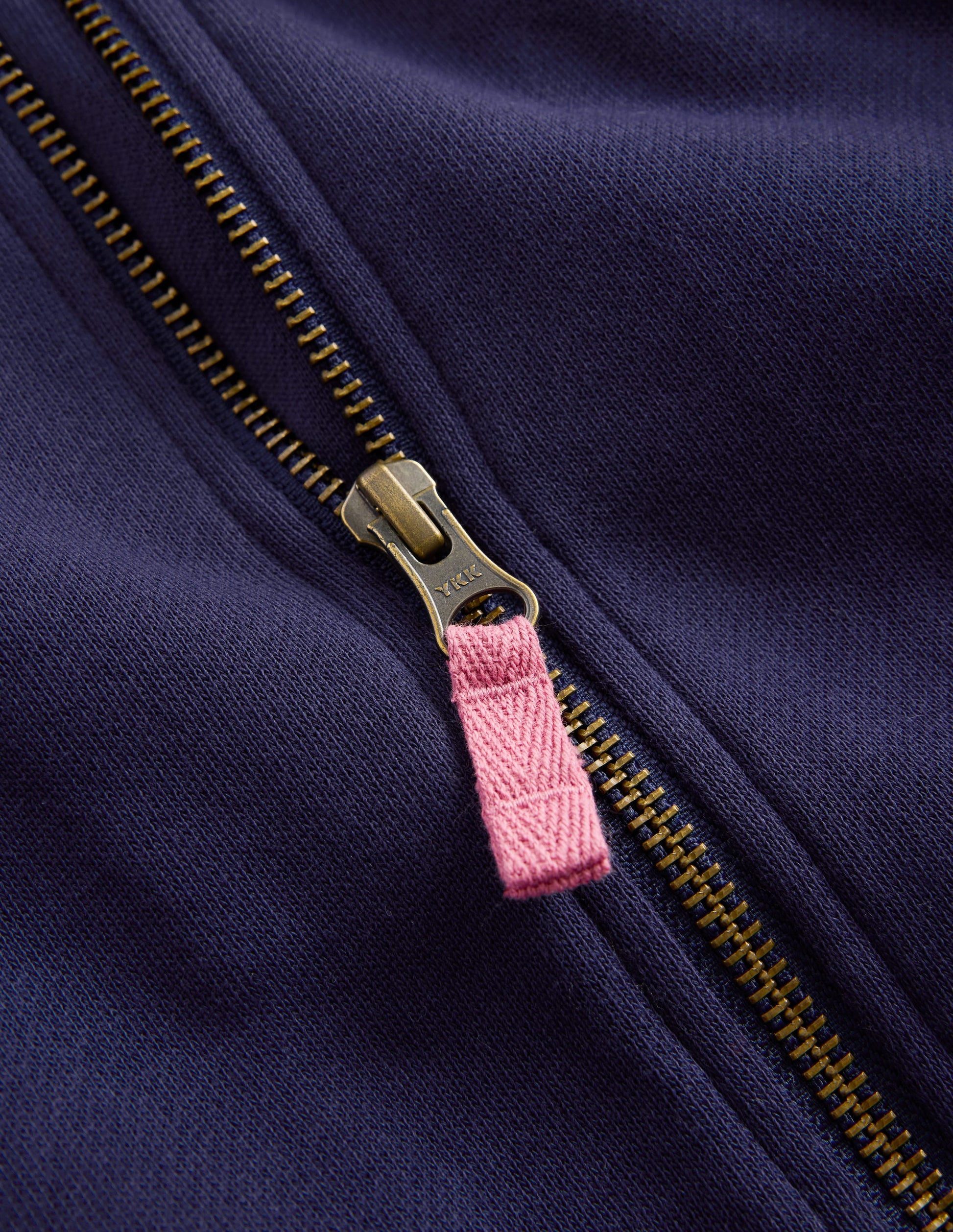 Jacke mit Fleecefutter und Reißverschluss-Marineblau-3