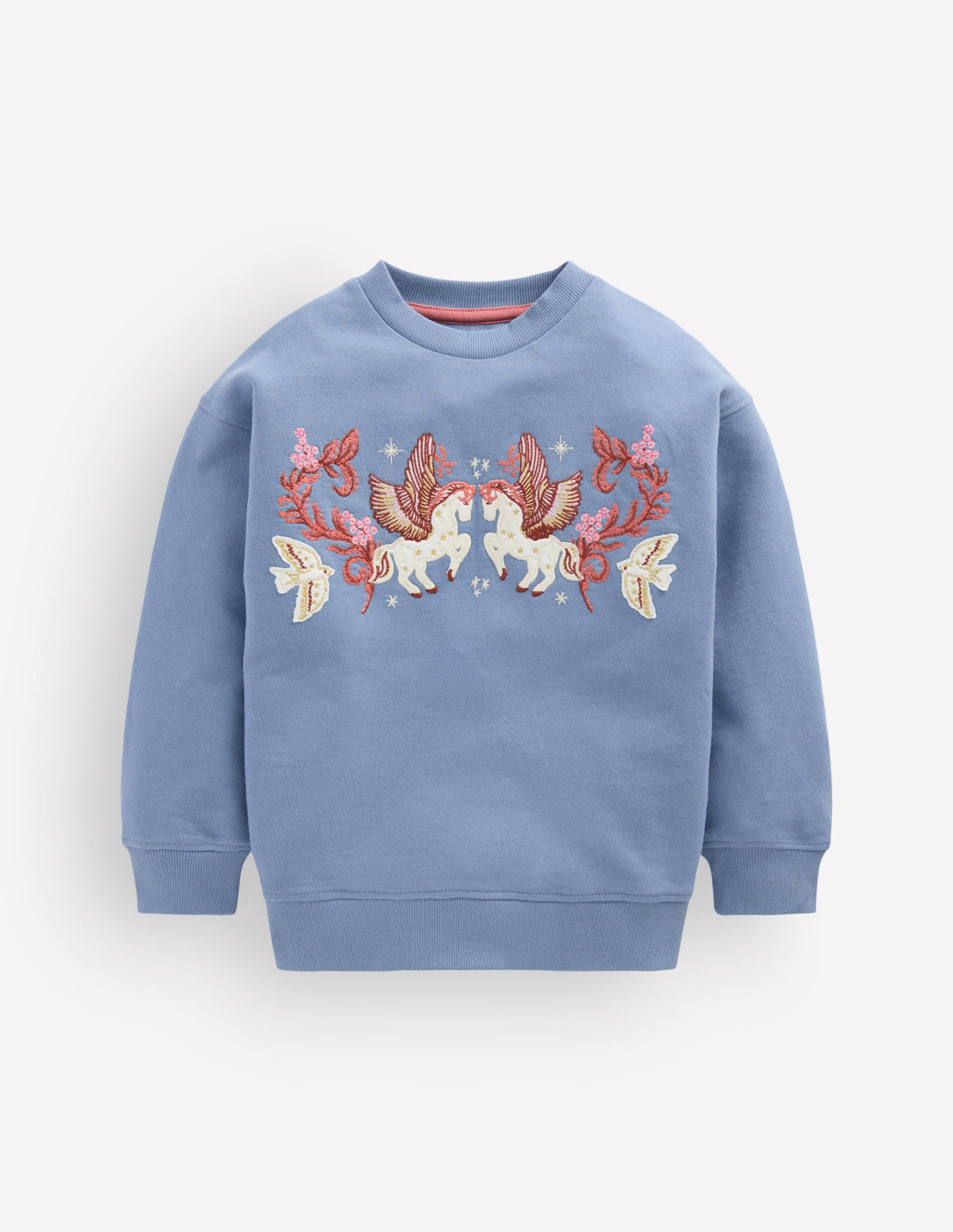 Bobbie Sweatshirt mit Applikation-Blau Pegasus - Image 1