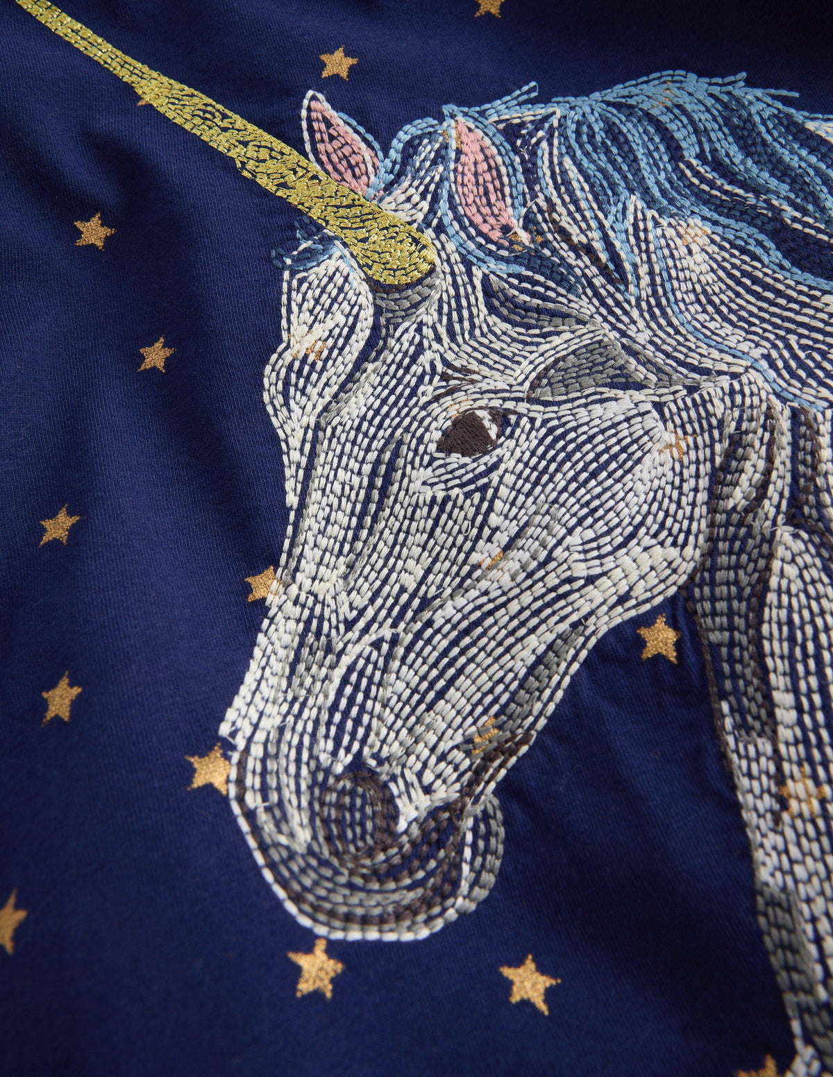 Langarmshirt mit Superstich-Design-Navy, Einhorn-3