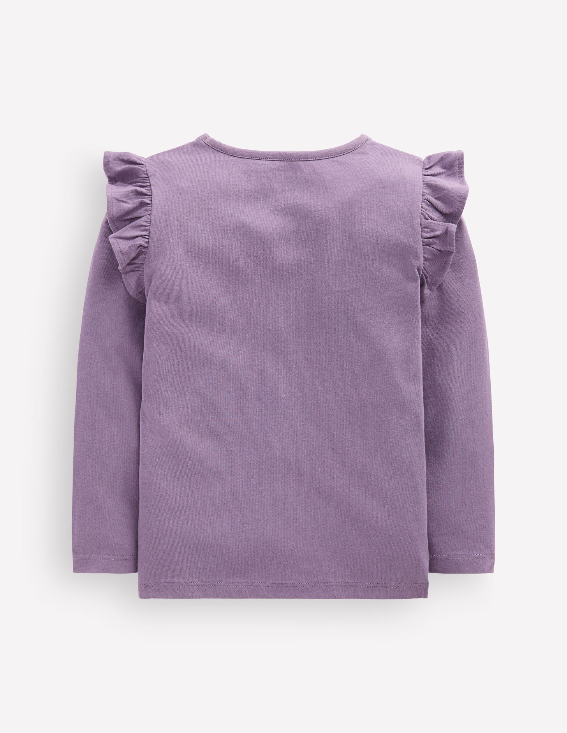 Langarmshirt mit Superstich-Design-Nachtlila Eule-2