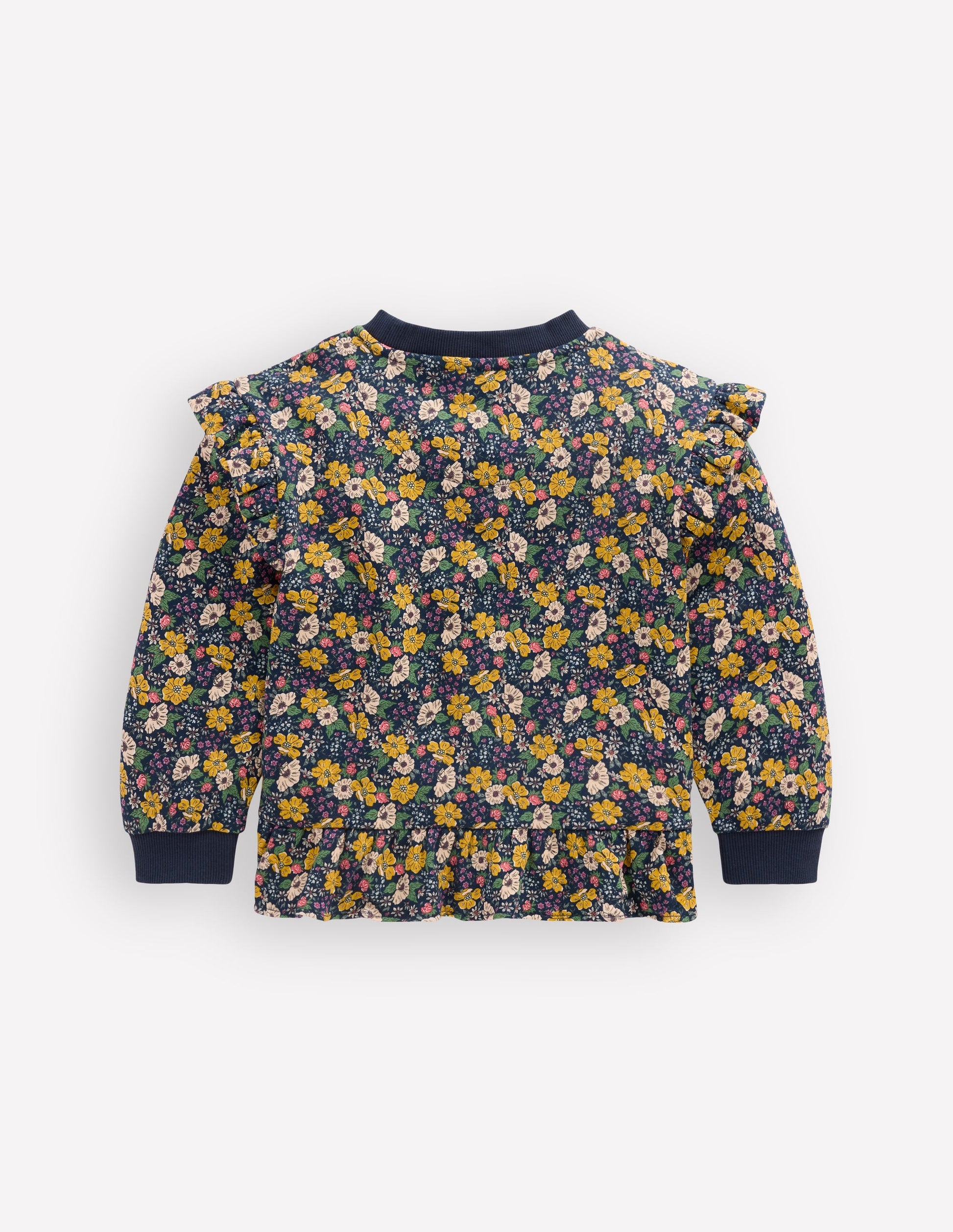 Hübsches Sweatshirt mit Rüschen-London-Stickerei-2