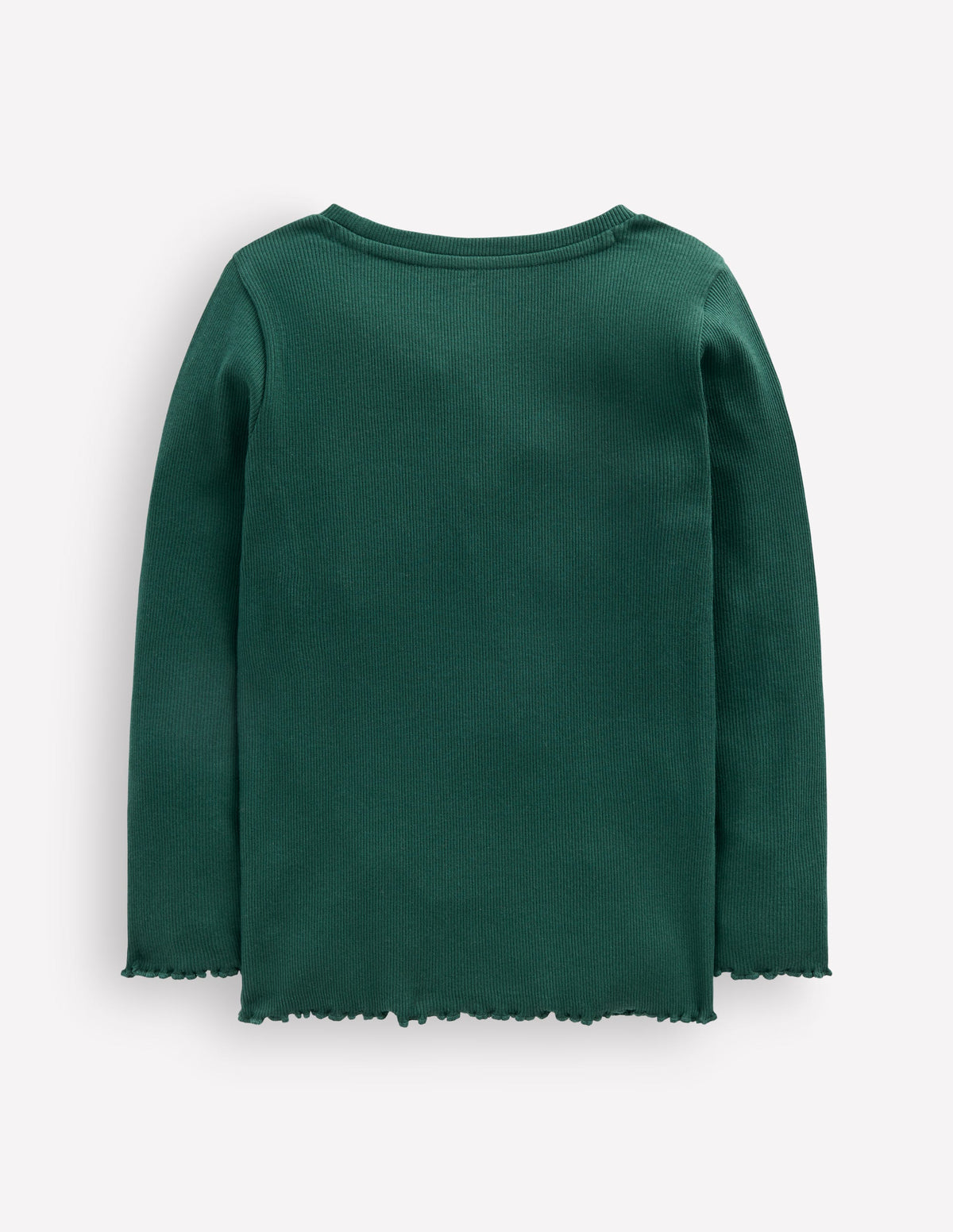 Geripptes Langarmshirt-See Moosblau-2