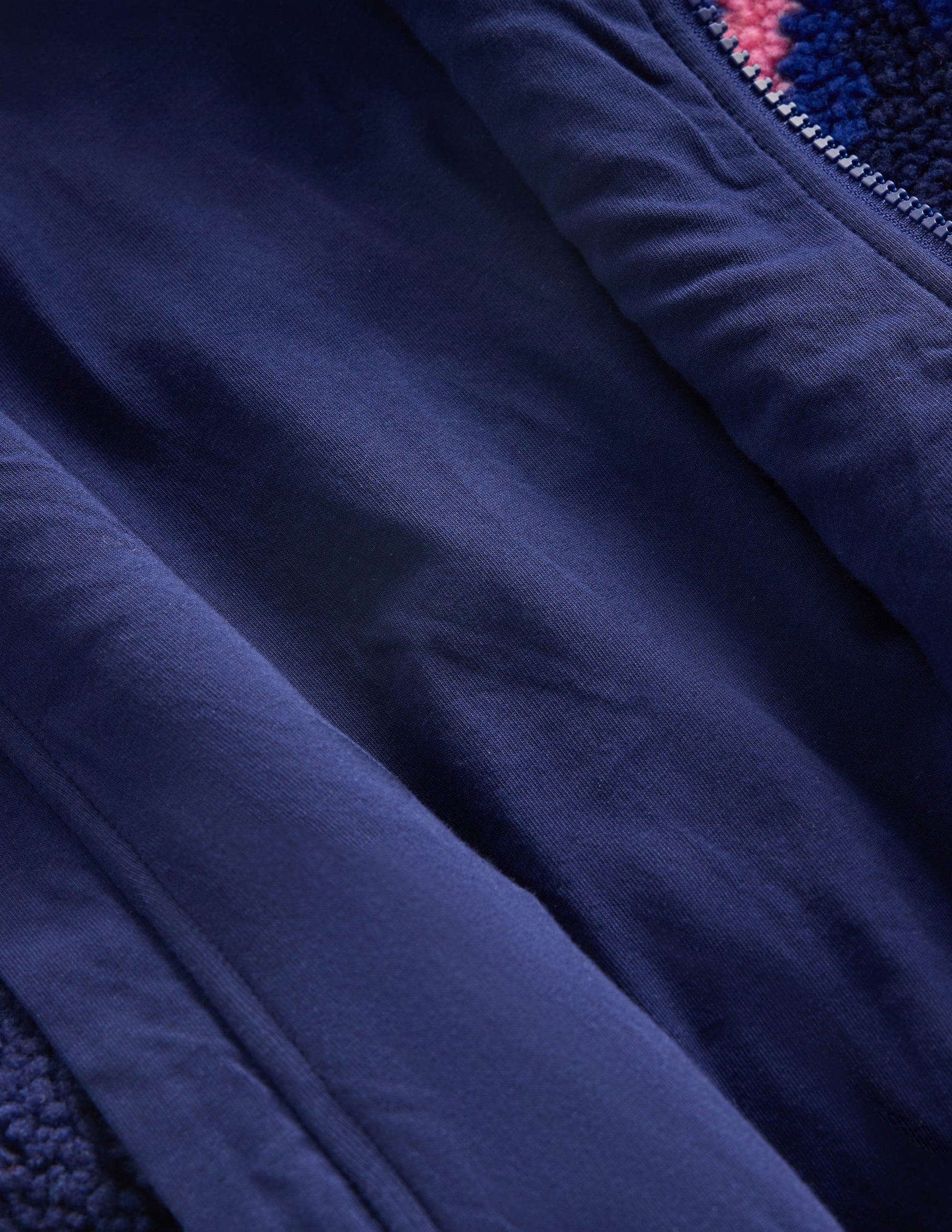Teddyfelljacke mit Kragen-Navy mit Fair Isle-6