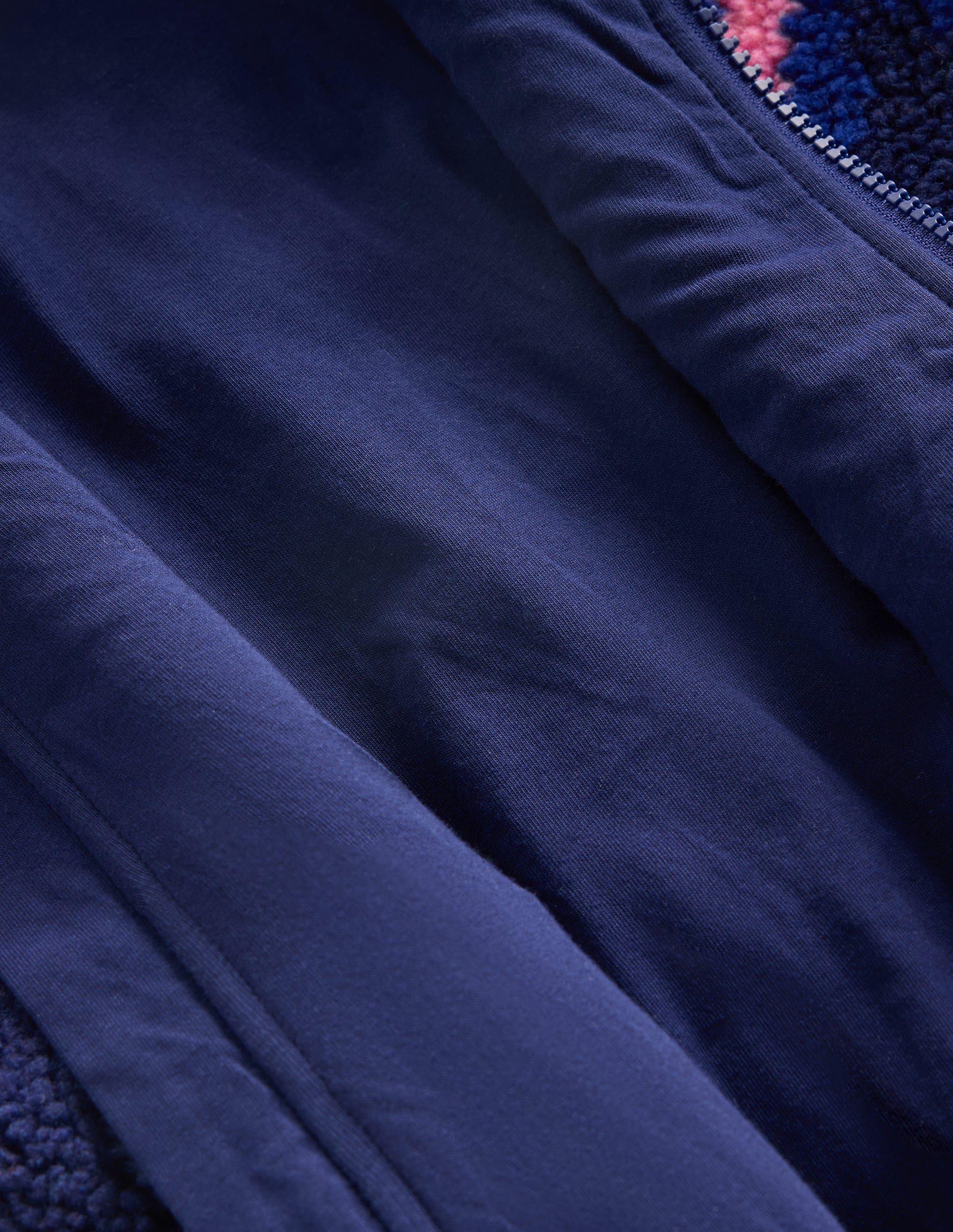 Teddyfelljacke mit Kragen-Navy mit Fair Isle - Image 6