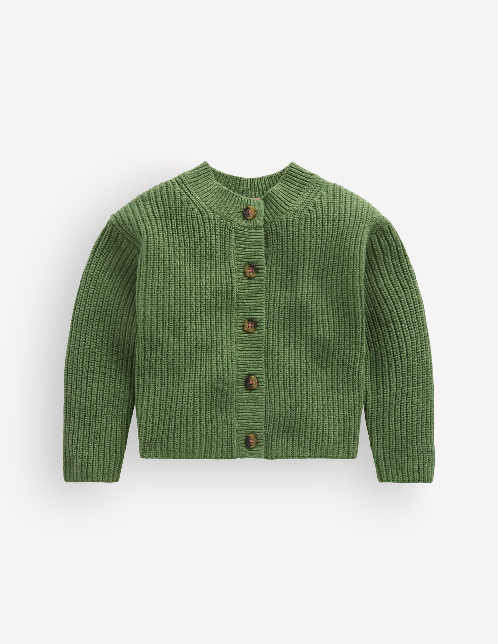 Grobstrickjacke für den Alltag-Zartes Grün, Meliert - Image 2