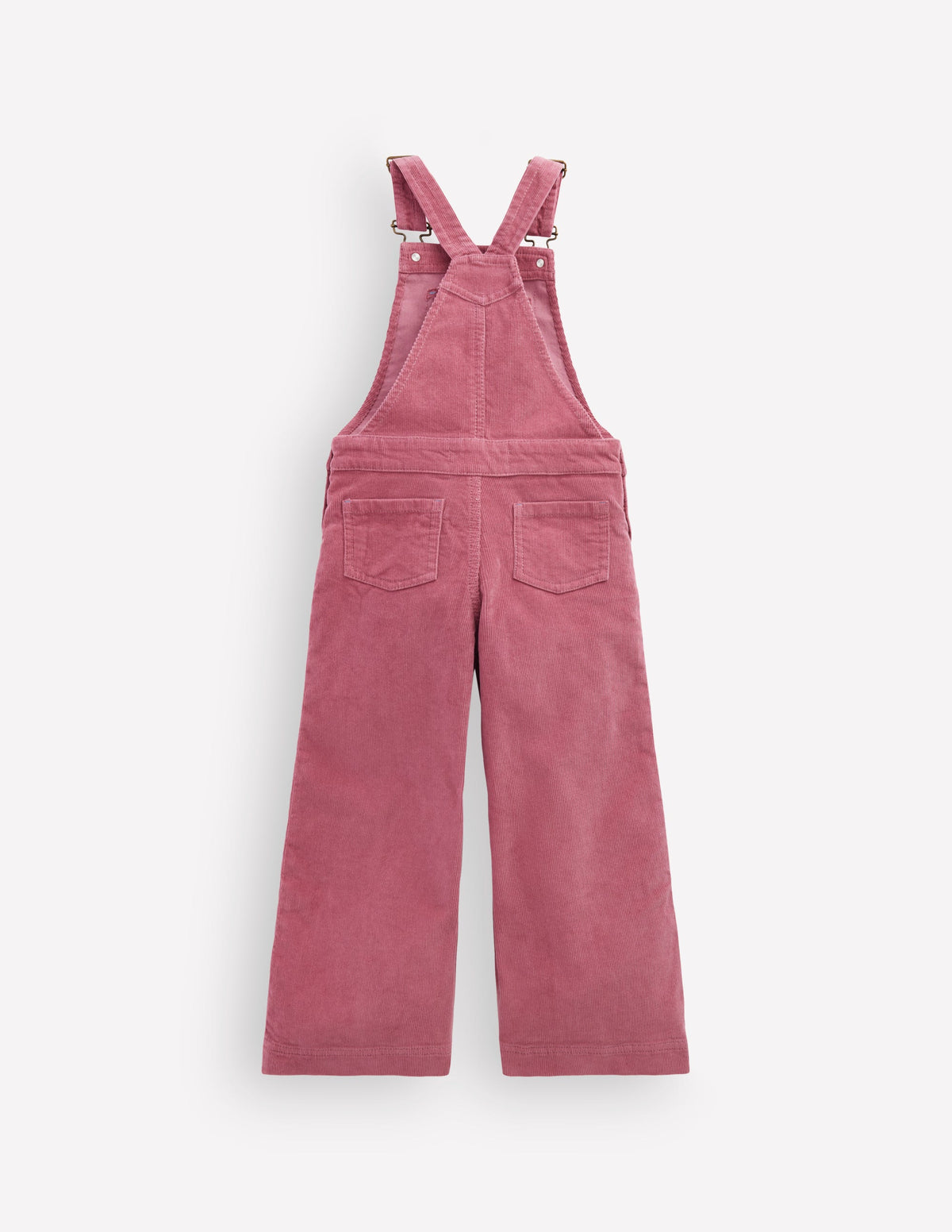 Latzhose mit weitem Bein-Rosa Heide Cord - Image 2