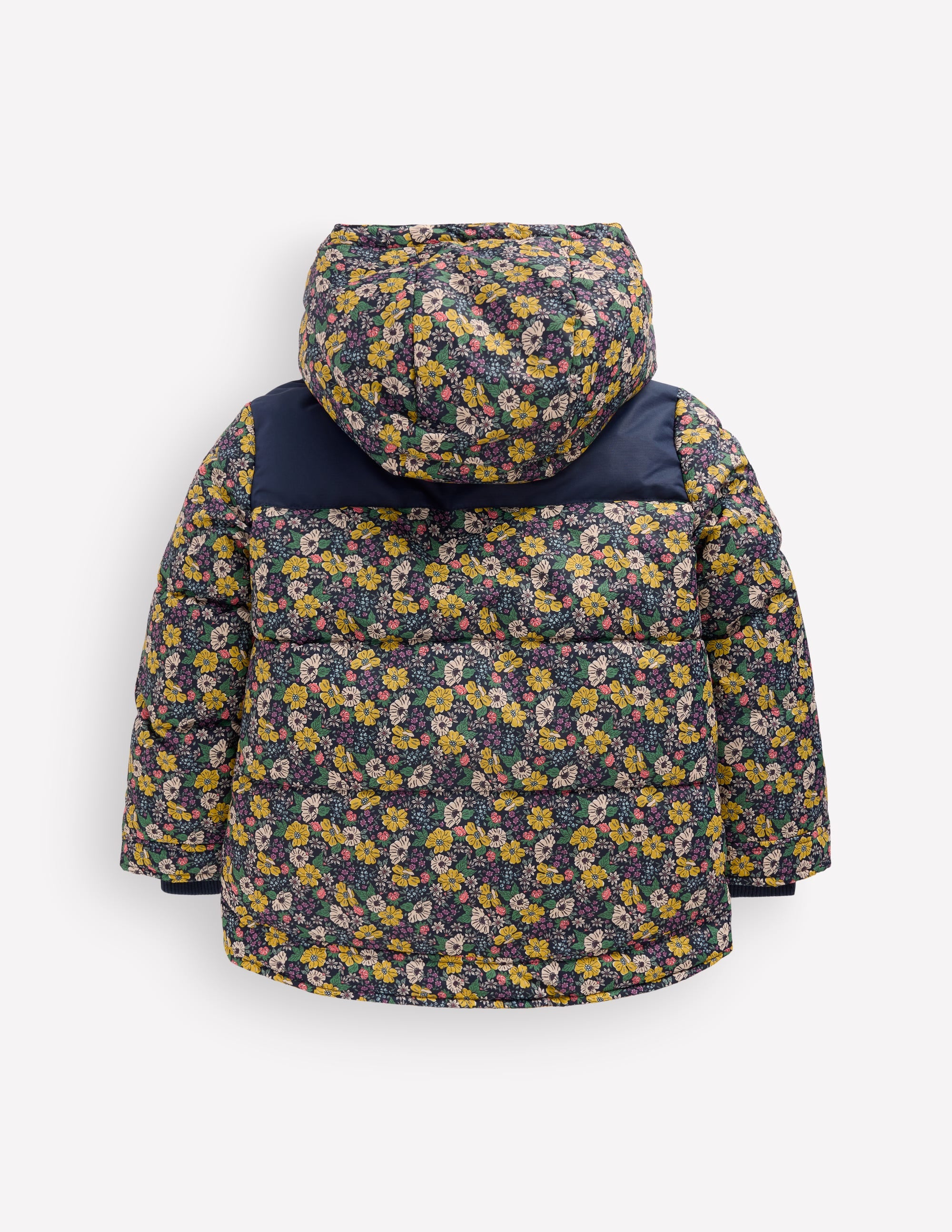 Steppmantel mit Teddyfellfutter-Französisches Marineblau Gemischtes Blumenbeet - Image 7