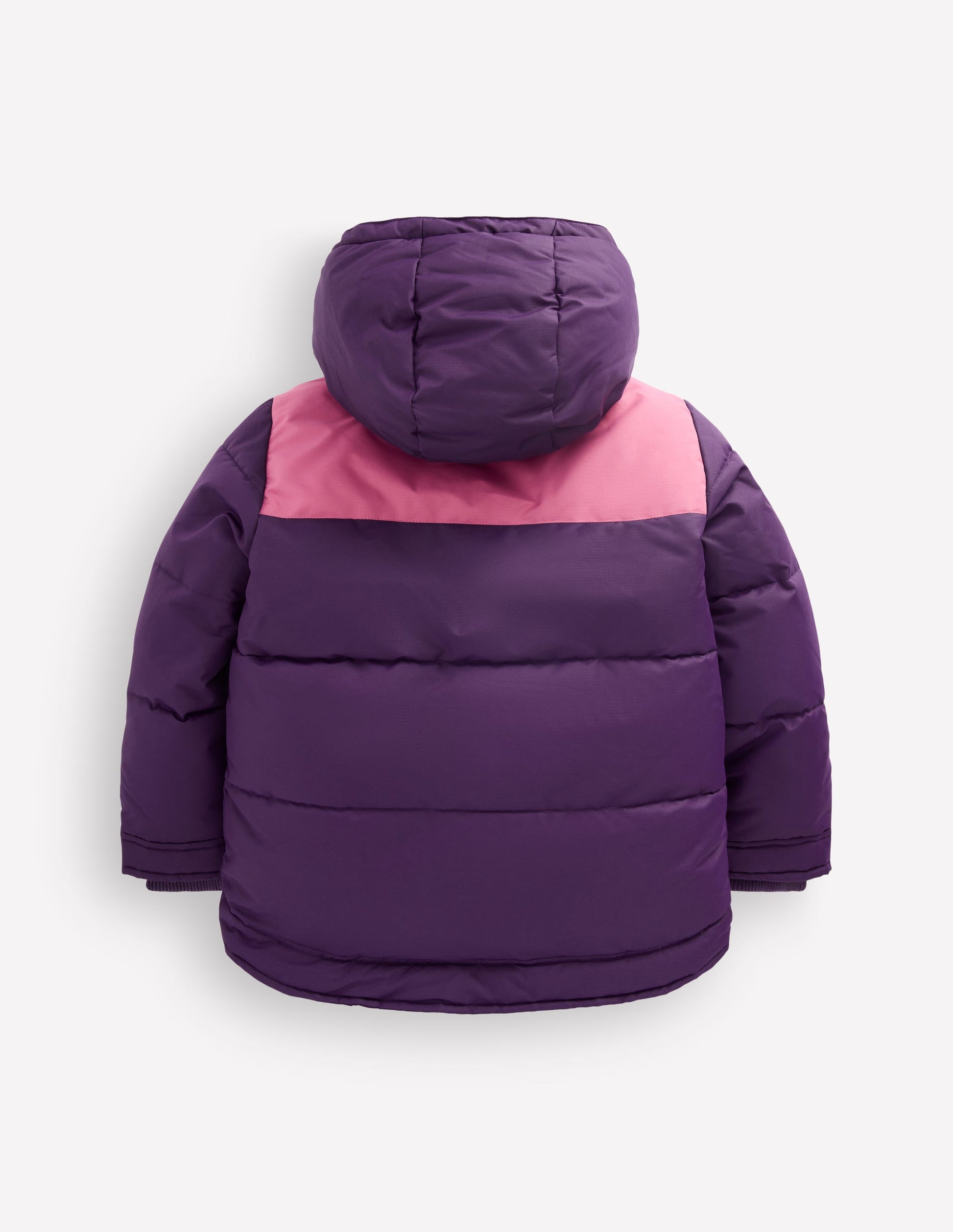 Steppmantel mit Teddyfellfutter-Calla-Lilie Violett Color Blocking-2