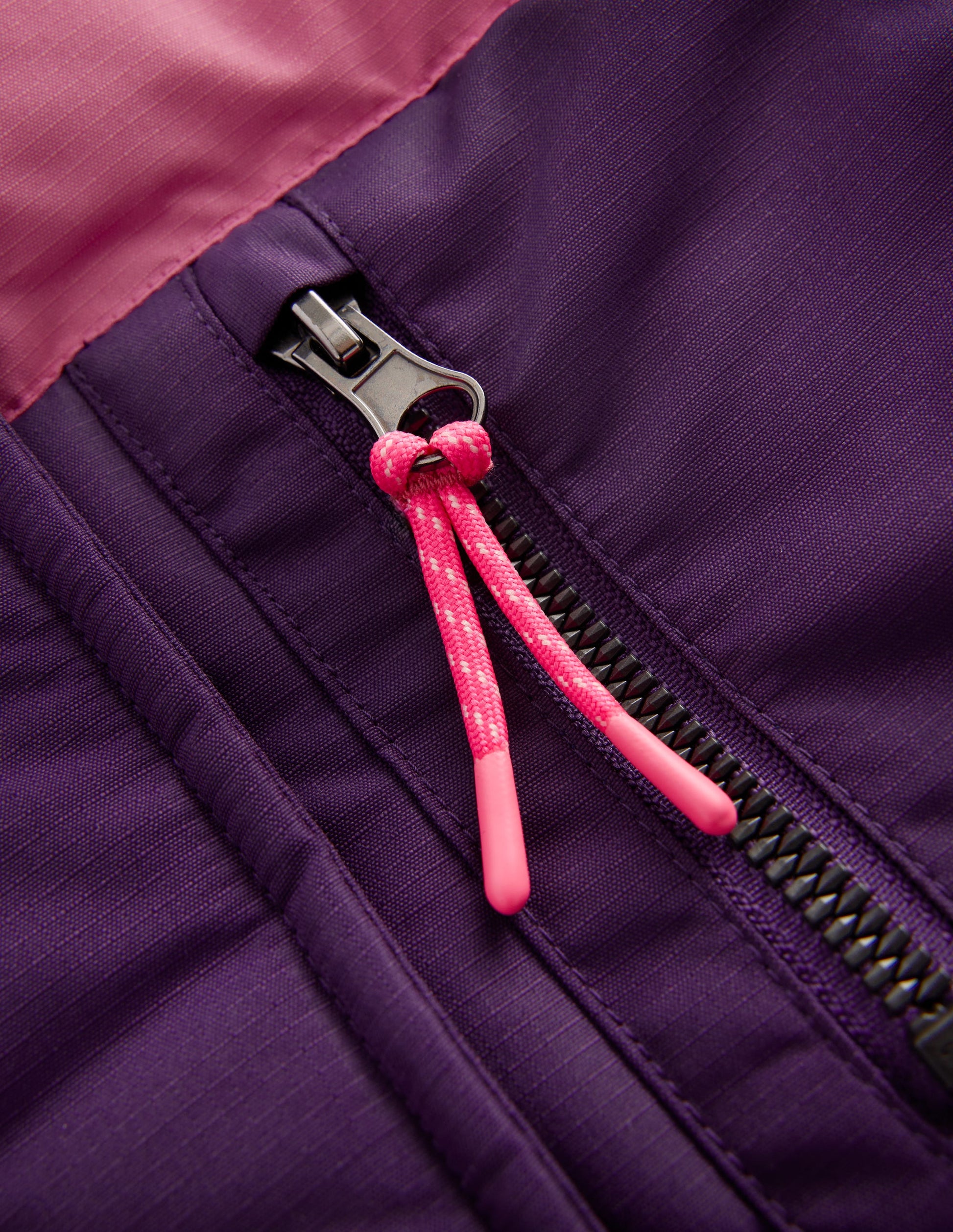 Steppmantel mit Teddyfellfutter-Calla-Lilie Violett Color Blocking-3