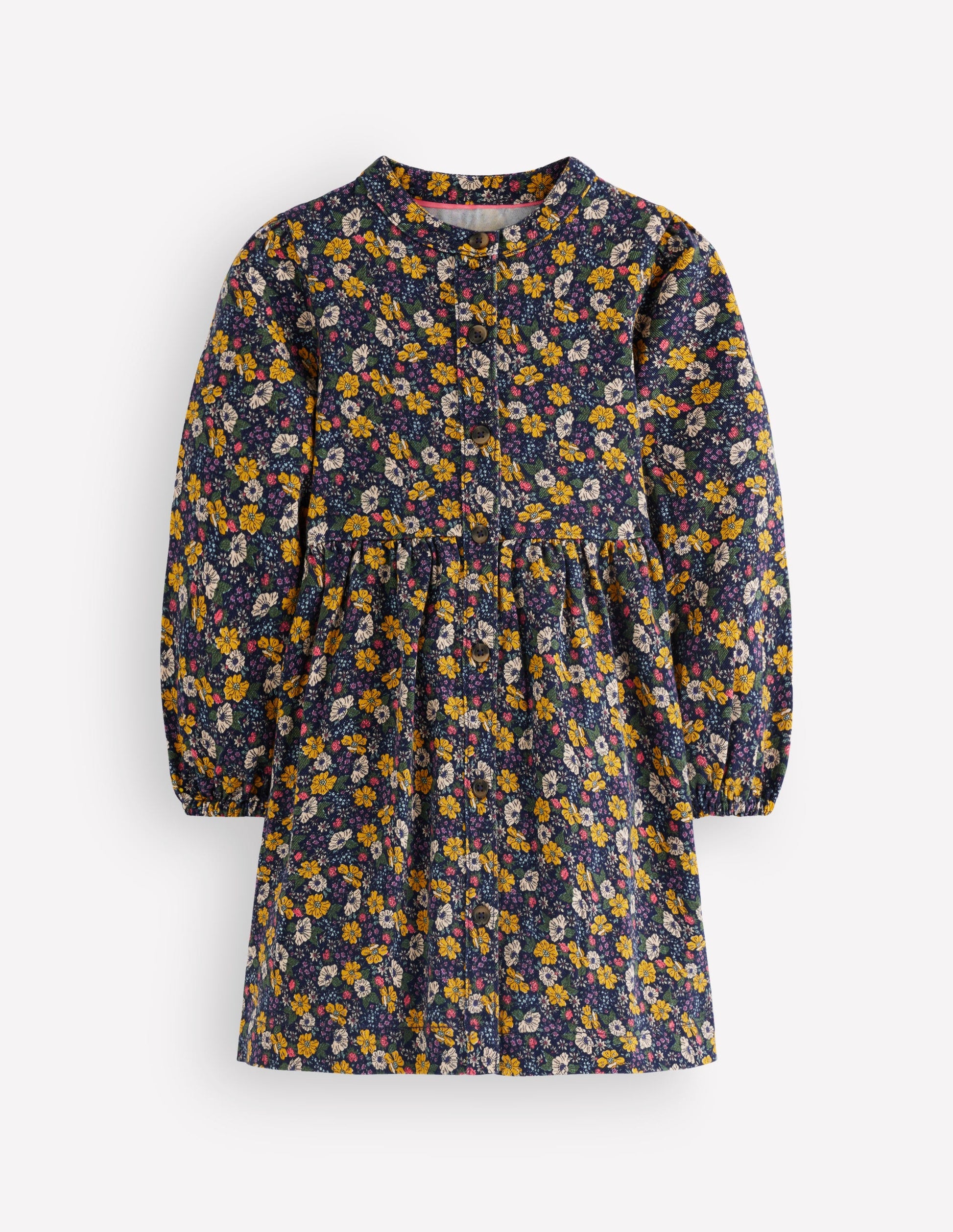 Betsy Gewebtes Kleid mit Puffärmeln-London-Stickerei-3