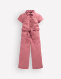 Relaxed Printed Boilersuit-Pink Heather