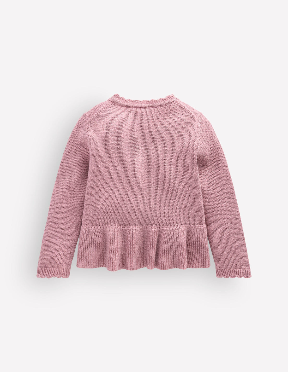 Pretty Peplum Cardigan-Rose Sparkle - Image 2