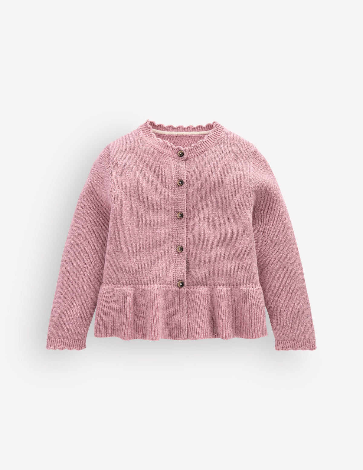 Pretty Peplum Cardigan-Rose Sparkle - Image 1