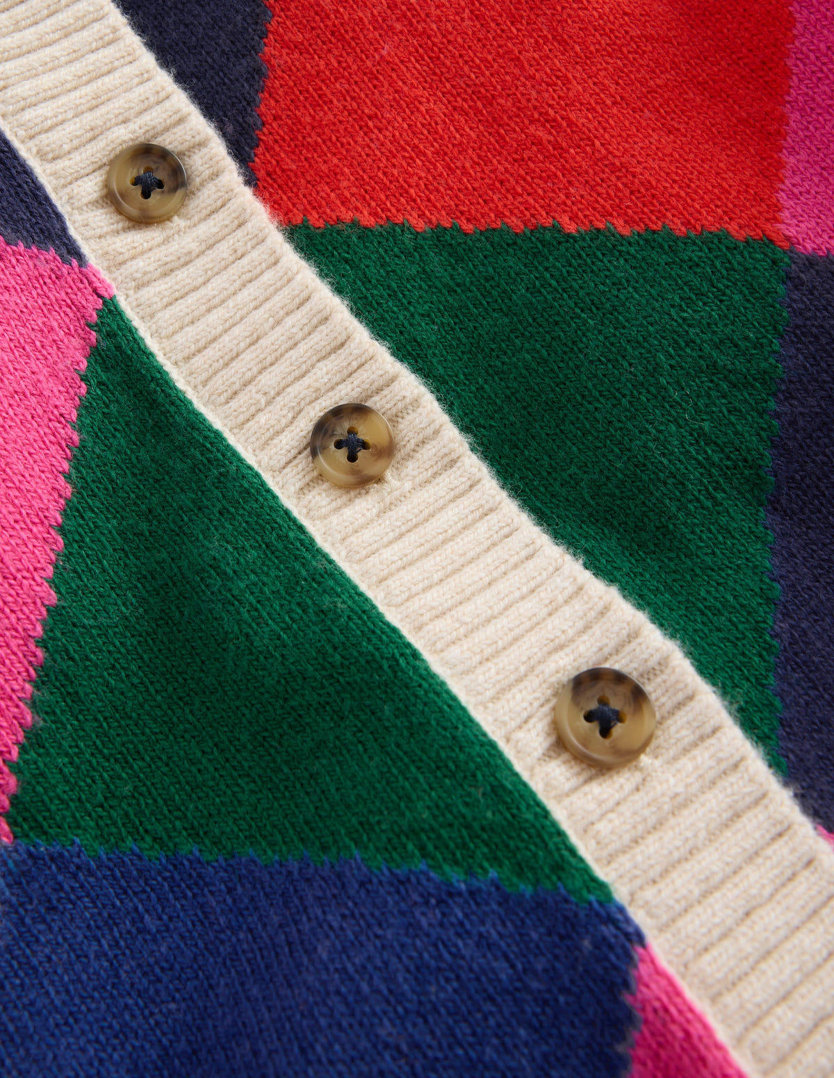 Lustige Strickjacke-Bunt Regenbogen Argyle-4