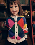 Lustige Strickjacke-Bunt Regenbogen Argyle