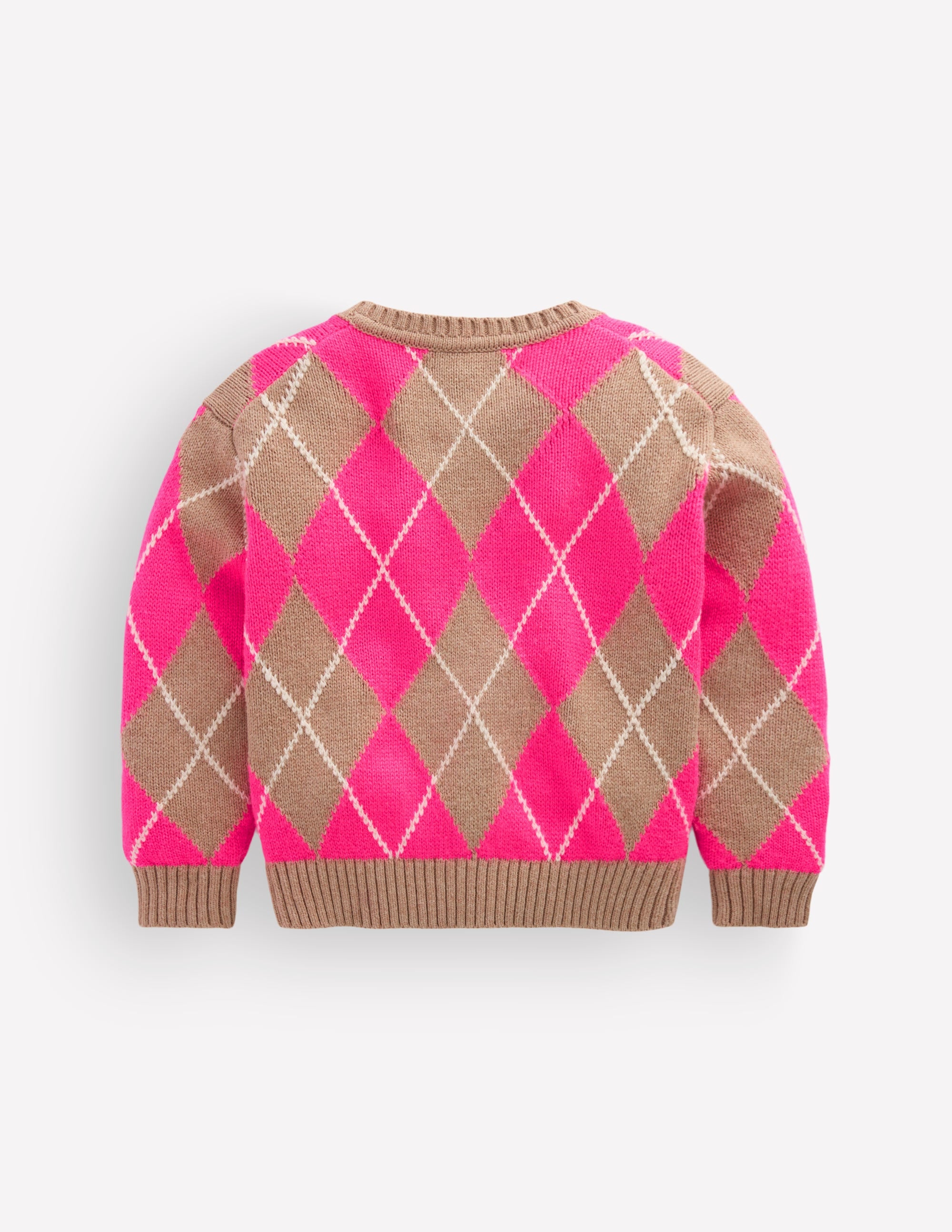 Lustige Strickjacke-Camel Meliert - Image 8