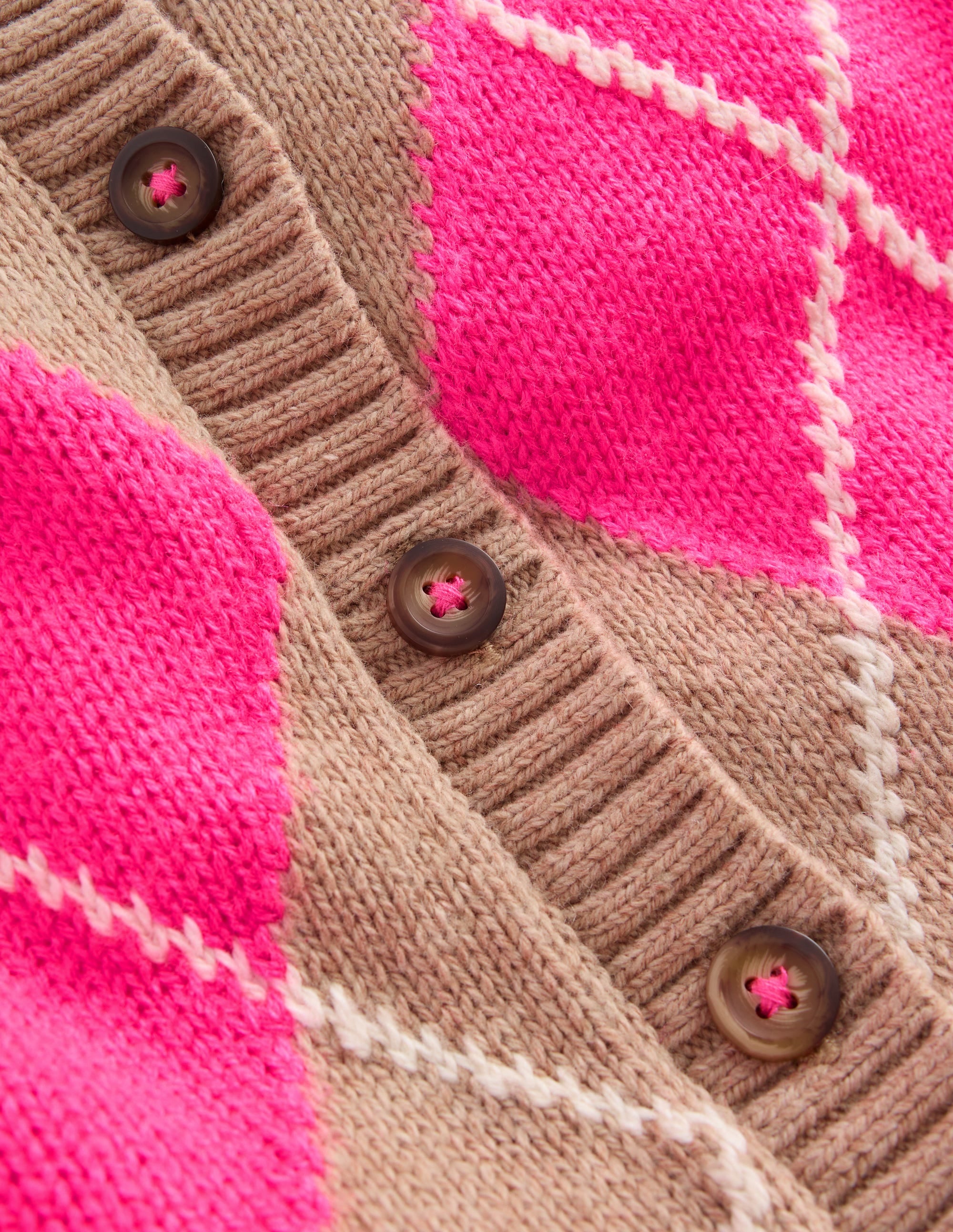 Lustige Strickjacke-Camel Meliert - Image 9